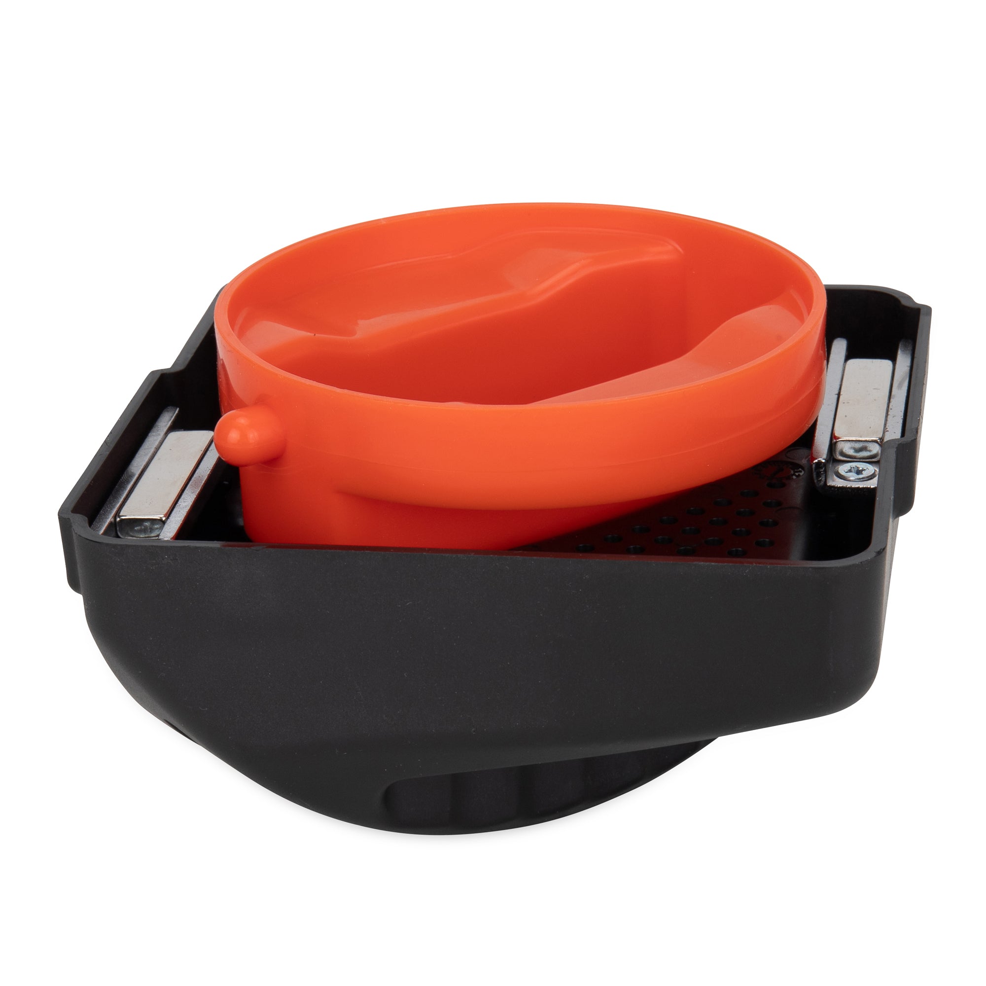 Camco 40310 Plastic Magnetic Vented RV Bumper Cap Set with Insect Screen, Black - VMInnovations