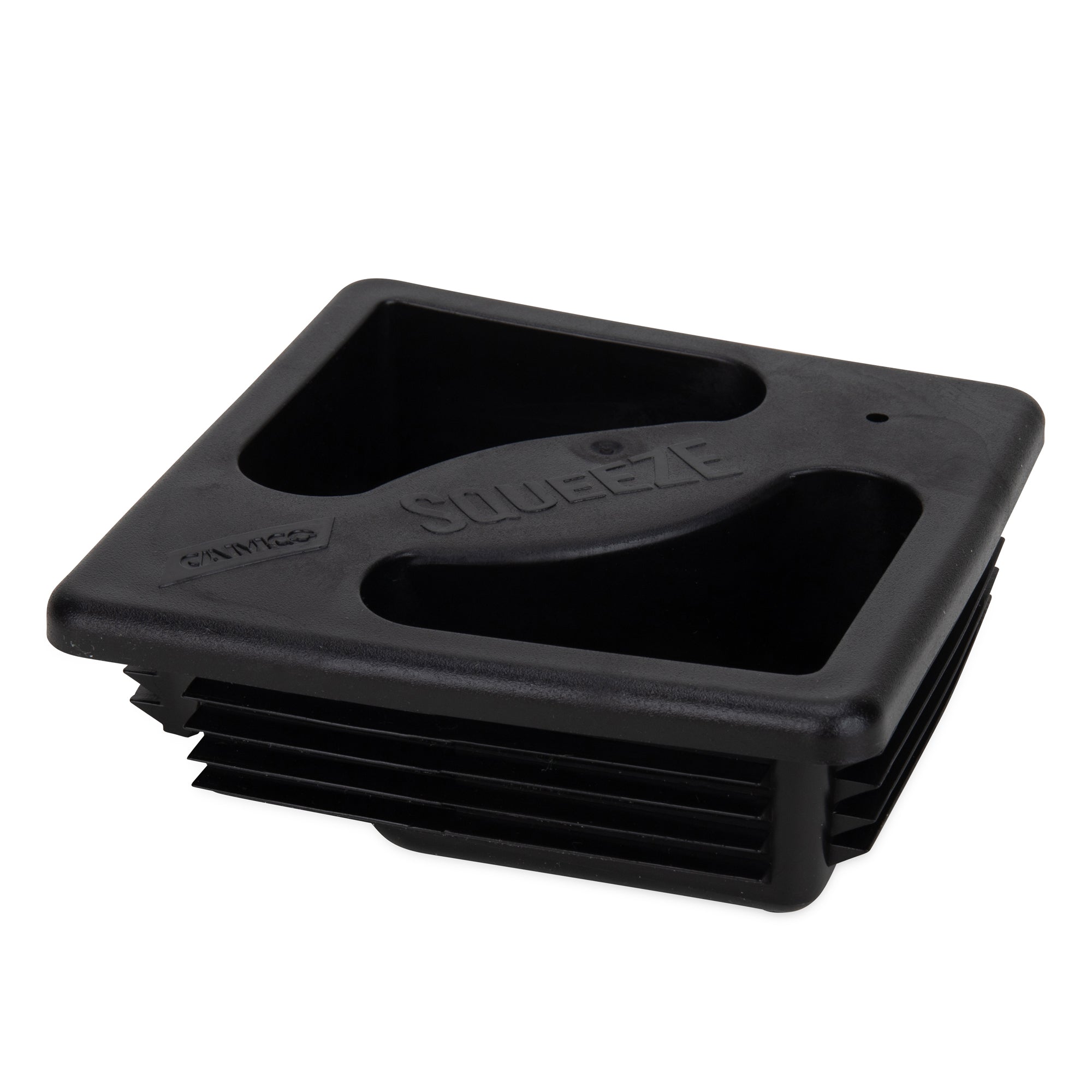 Camco 40310 Plastic Magnetic Vented RV Bumper Cap Set with Insect Screen, Black - VMInnovations