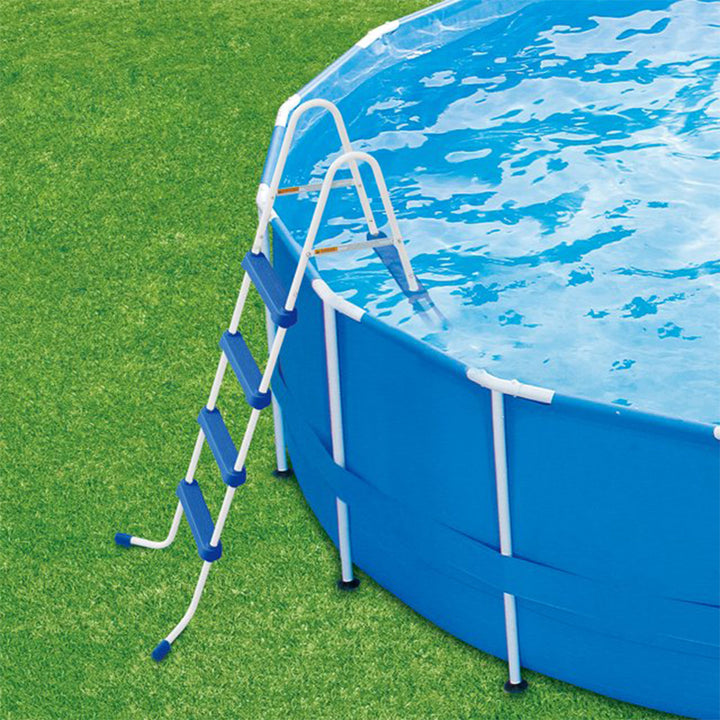 Funsicle 48 Inch SureStep 3 Stair Outdoor Above-Ground Swimming Pool Ladder - VMInnovations