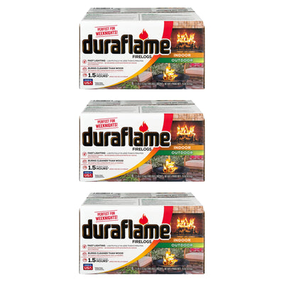 Duraflame 2.5lbs Indoor Outdoor Fireplace Pit Firelog 4.5 Hr Burn Time (18 Pack)