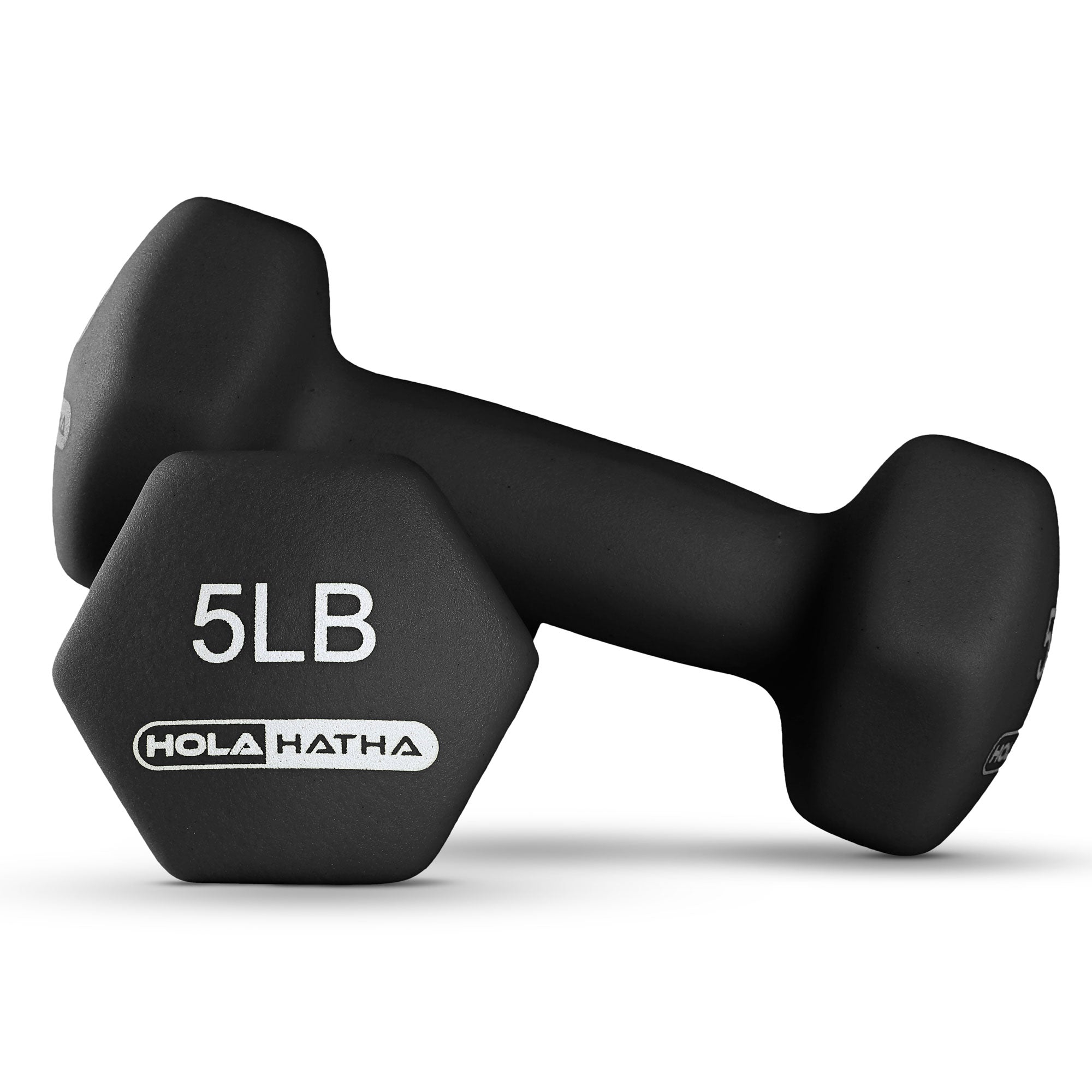 HolaHatha 2, 3, 5, 8 & 10lb Neoprene Dumbbell Set w/Storage Rack (For Parts) - VMInnovations