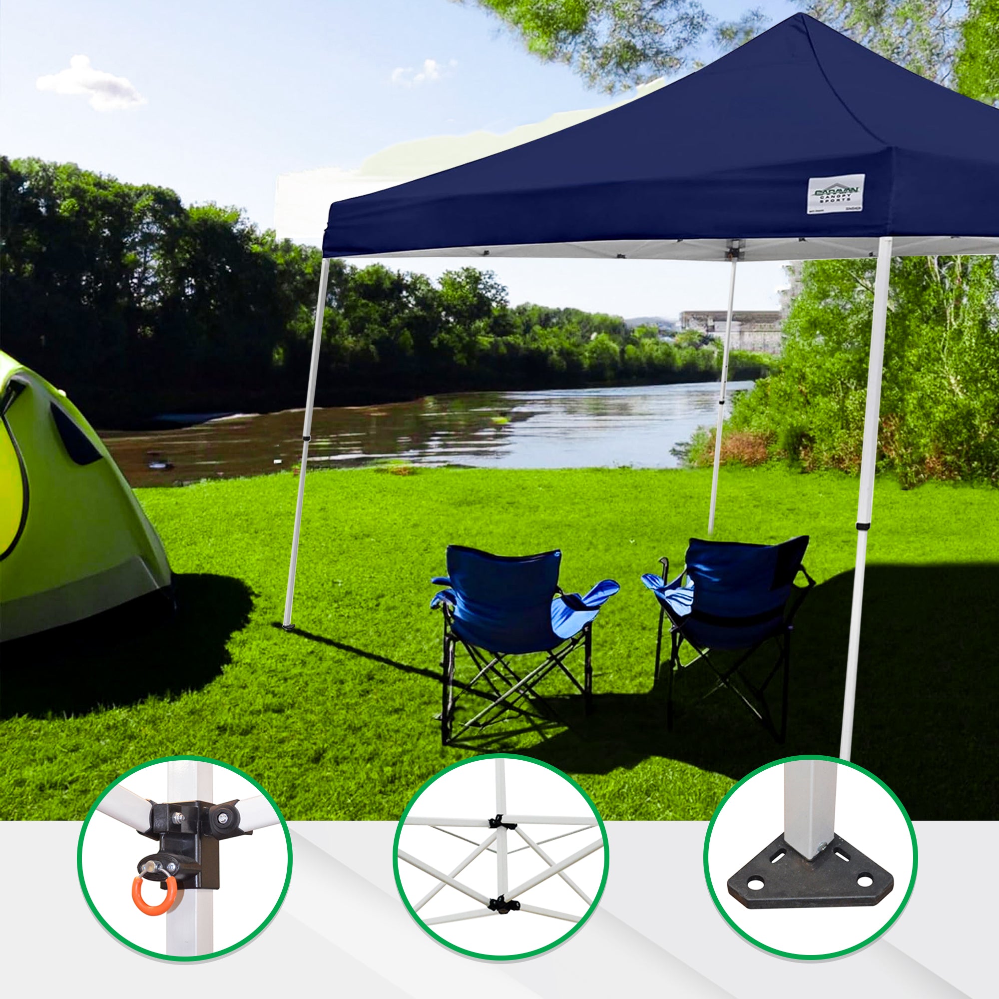 Caravan Canopy V Series 2 Slant Leg Sidewall Kit with 10x10 Instant Canopy Kit