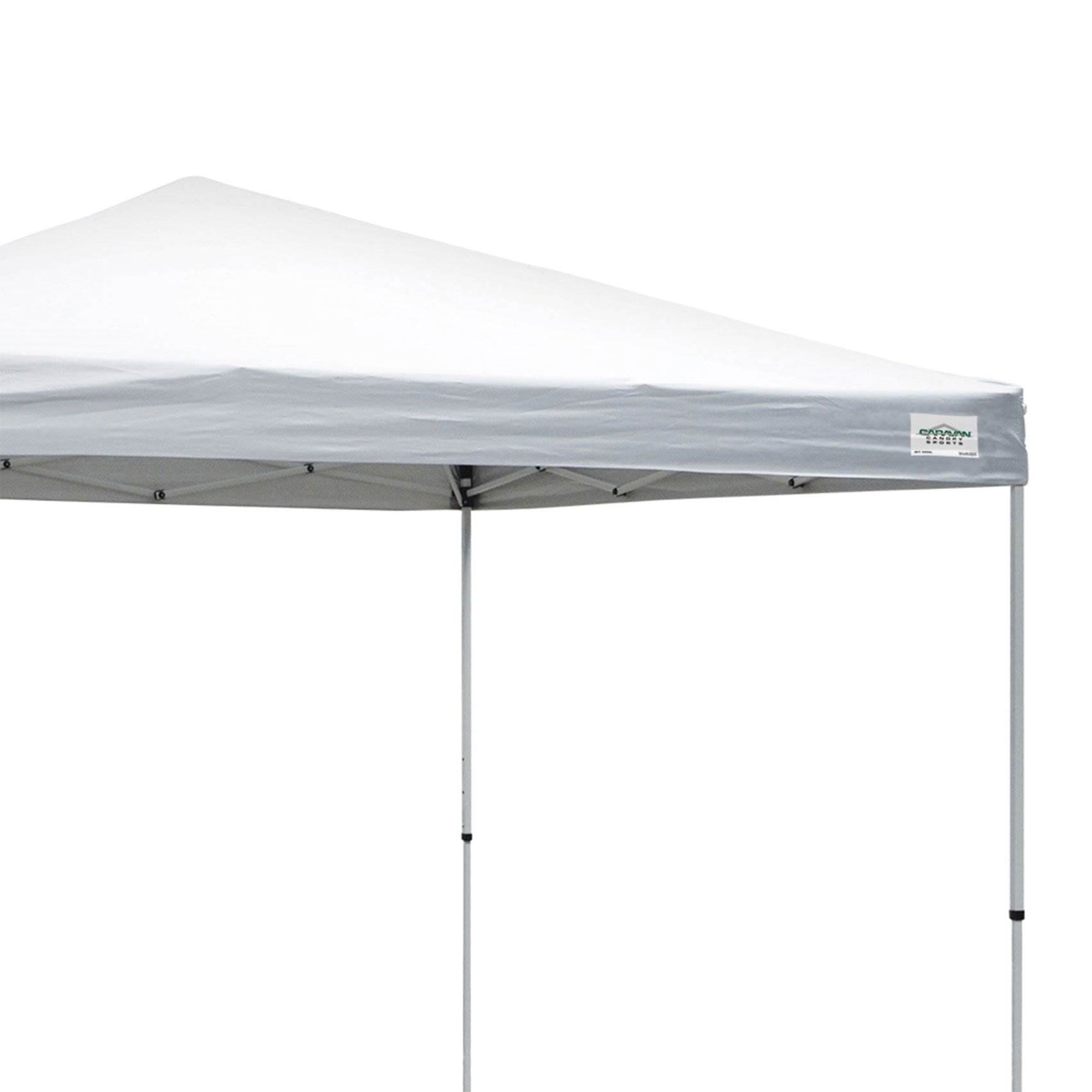 Caravan Canopy V Series Sidewalls & Straight Pop-Up Leg Tent w/Set of 4 Weights - VMInnovations