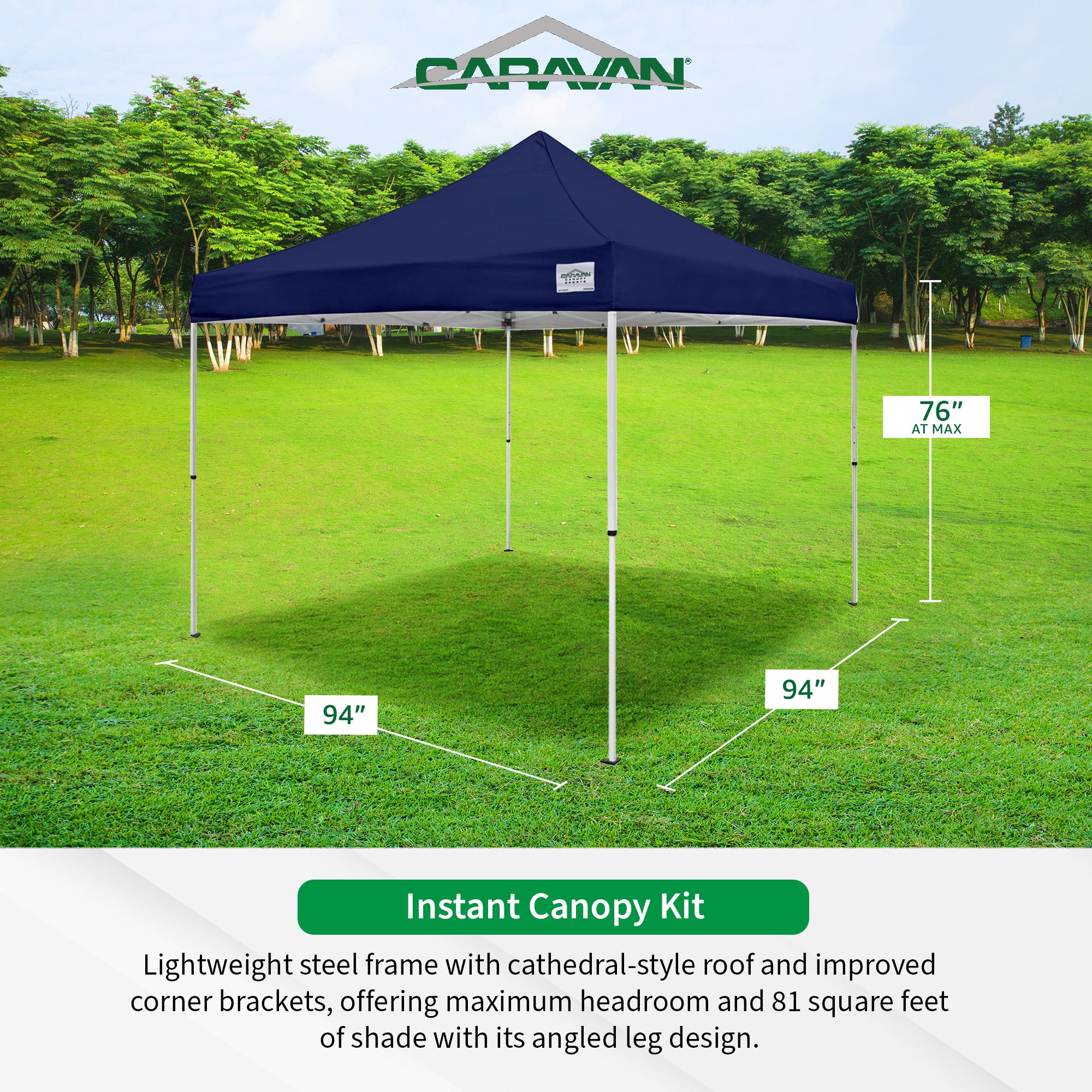Caravan Canopy V Series Sidewall Kit & M Series Pro 2 Shade Tent w/Roller Bag