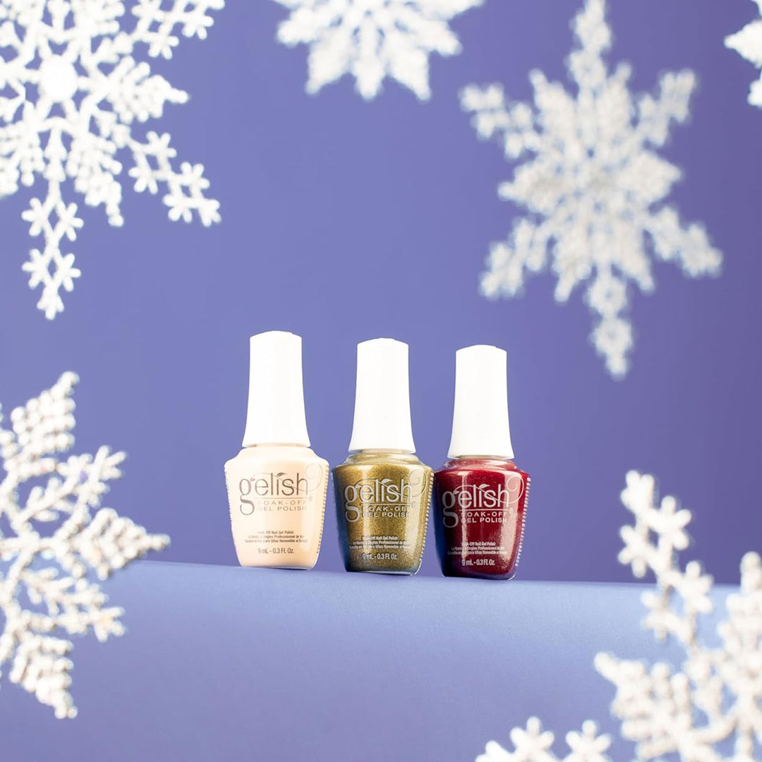 Gelish Mini Holiday 2023 On My Wish List Nail Polish Bottle Manicure Set, 3 Pack - VMInnovations