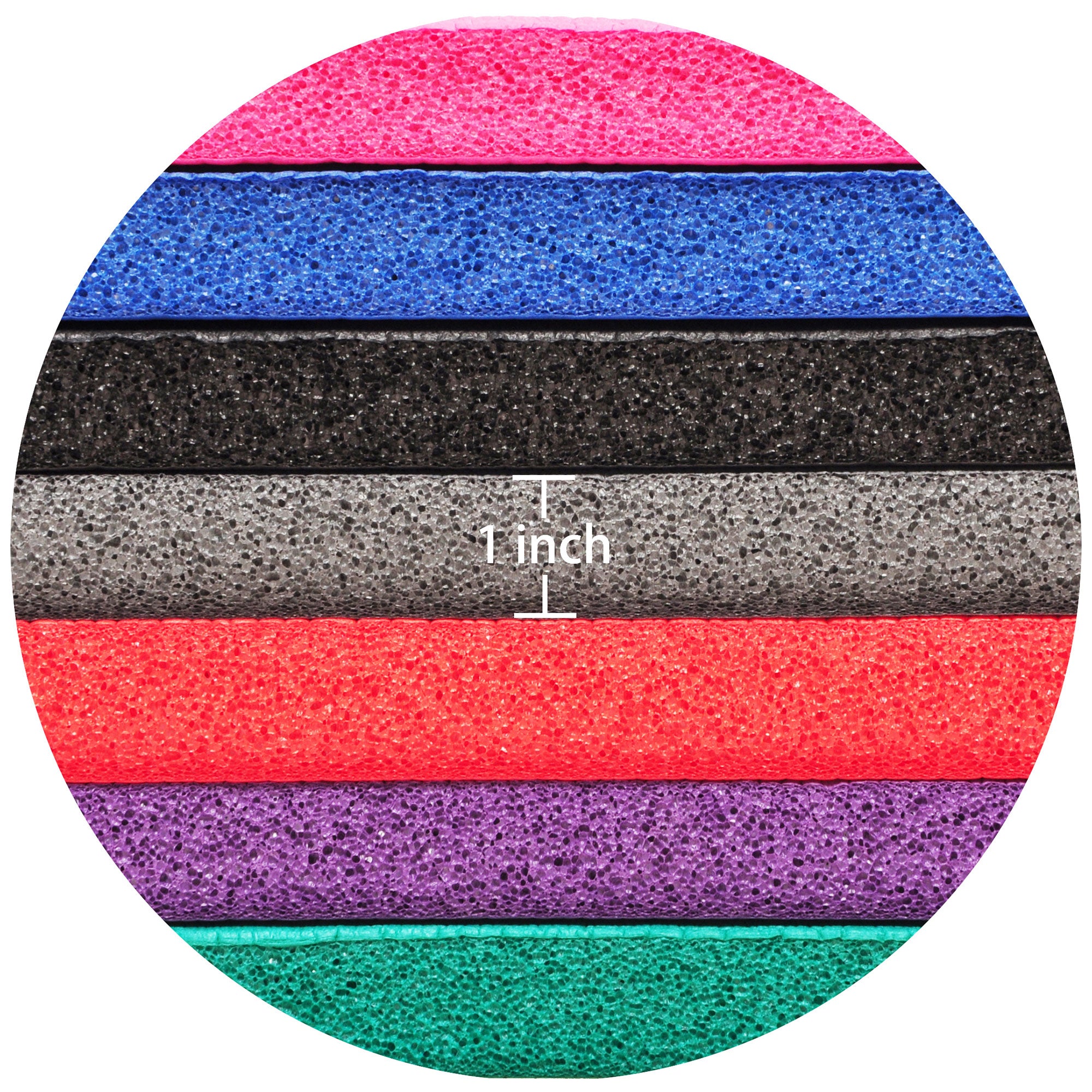 Signature Fitness 1" Thick Exercise Yoga Mat w/ Carry Strap, Black (Used) - VMInnovations