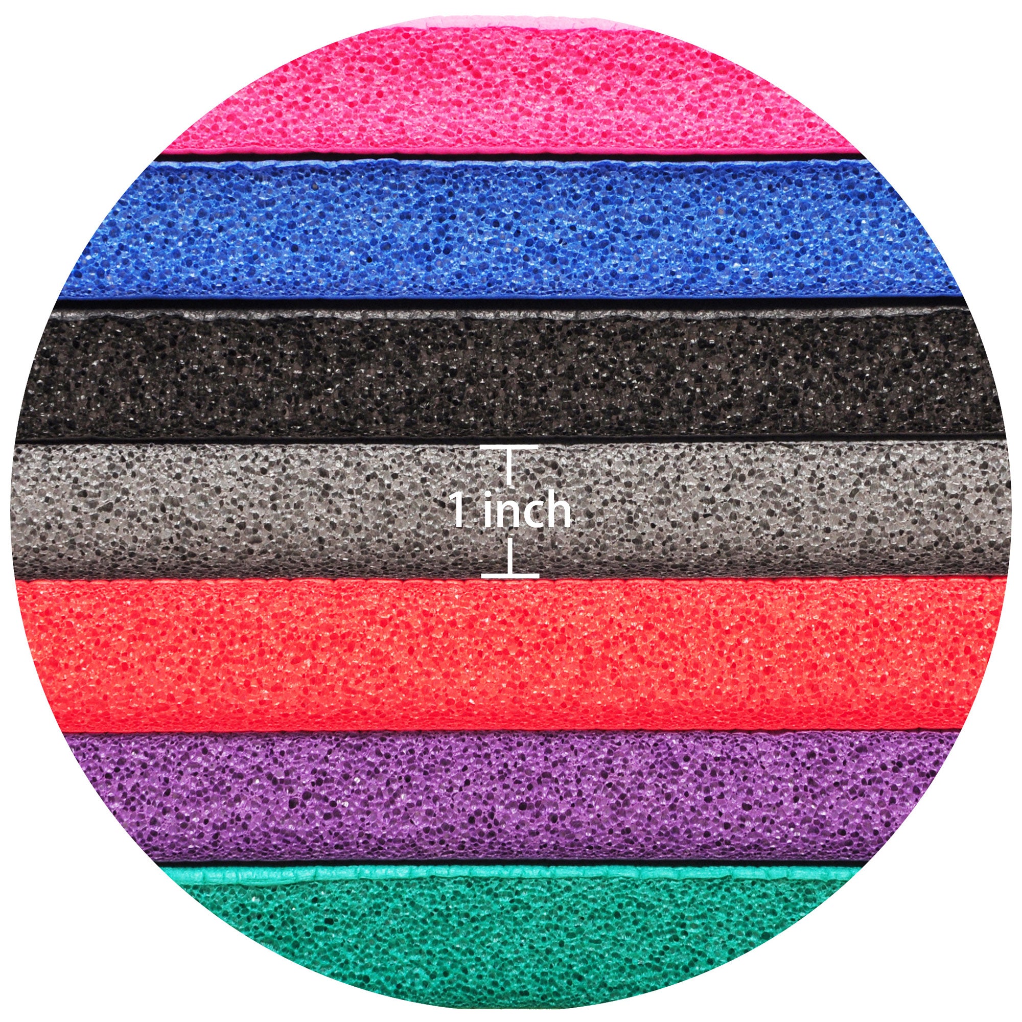 Signature 1" Extra Thick Exercise Fitness Yoga Mat w/ Carry Strap, Red (Used) - VMInnovations