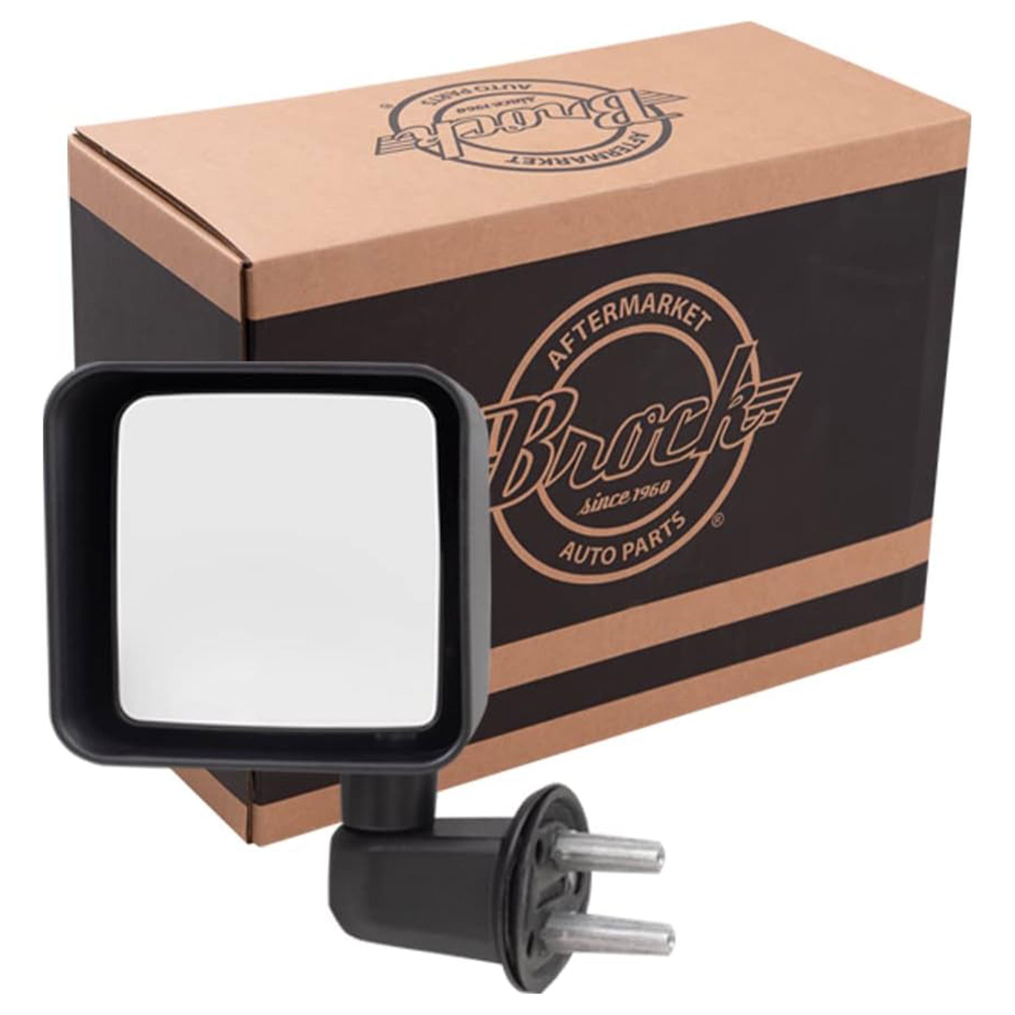 Brock Manual Left Side View Replacement Mirror 07-17 Jeep Wrangler, Black (Used) - VMInnovations