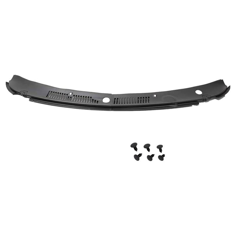 Brock 2 Piece Cowl Grille Assembly Replacement for 99 to 04 Ford Mustang, Black