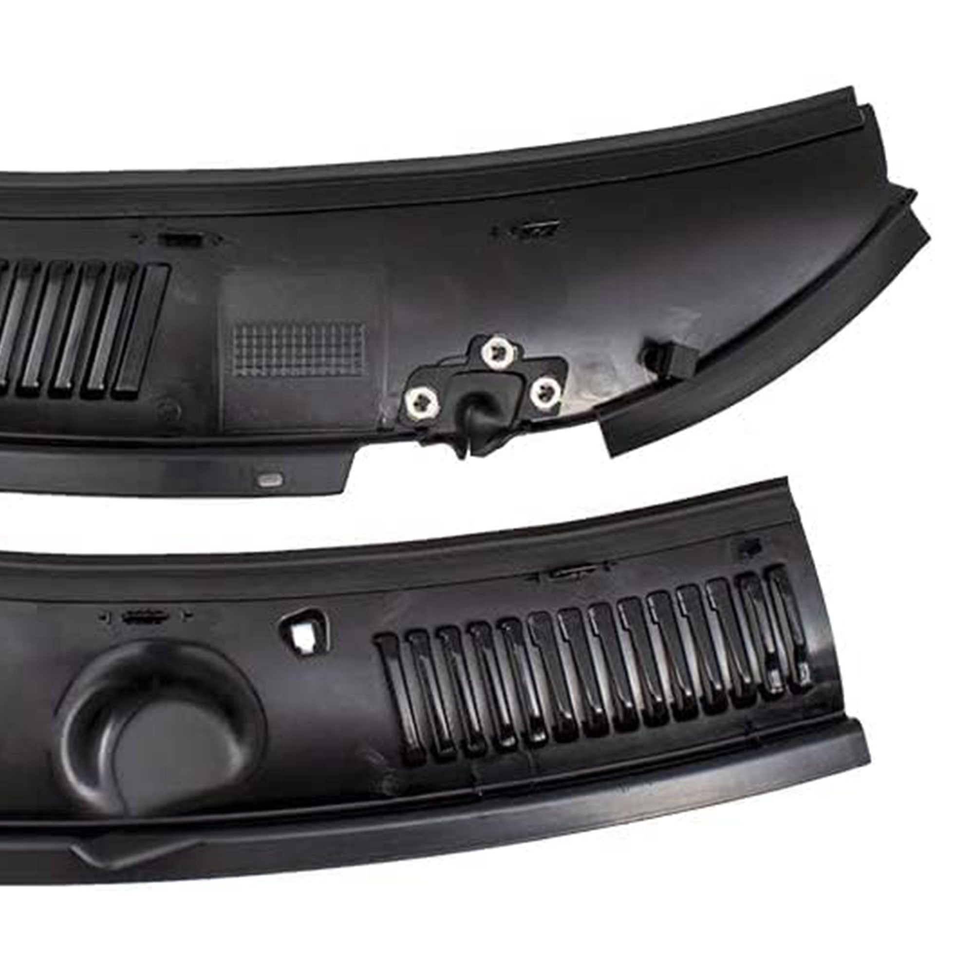 Brock 2Pc Cowl Grille Assembly Replacement for 99-04 Ford Mustang, Black (Used) - VMInnovations