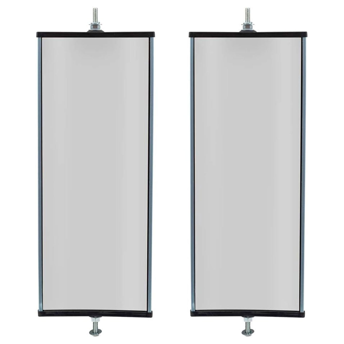 Brock Universal West Coast Stainless Aluminum Truck Mirror, 6.5" x 16" (2 Pack)