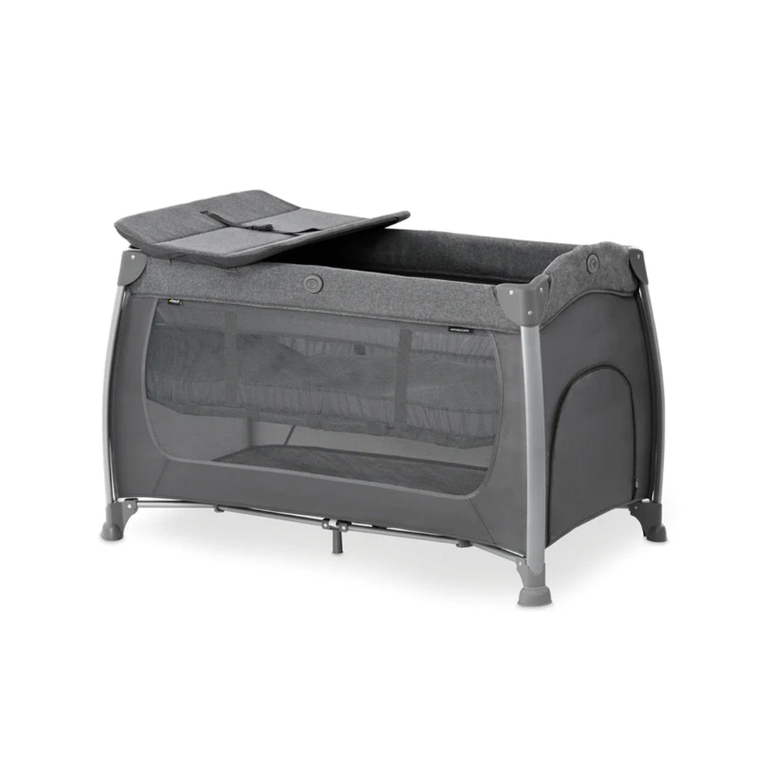hauck Play N Relax Center Portable Baby Playard Crib with Travel Bag, Charcoal - VMInnovations