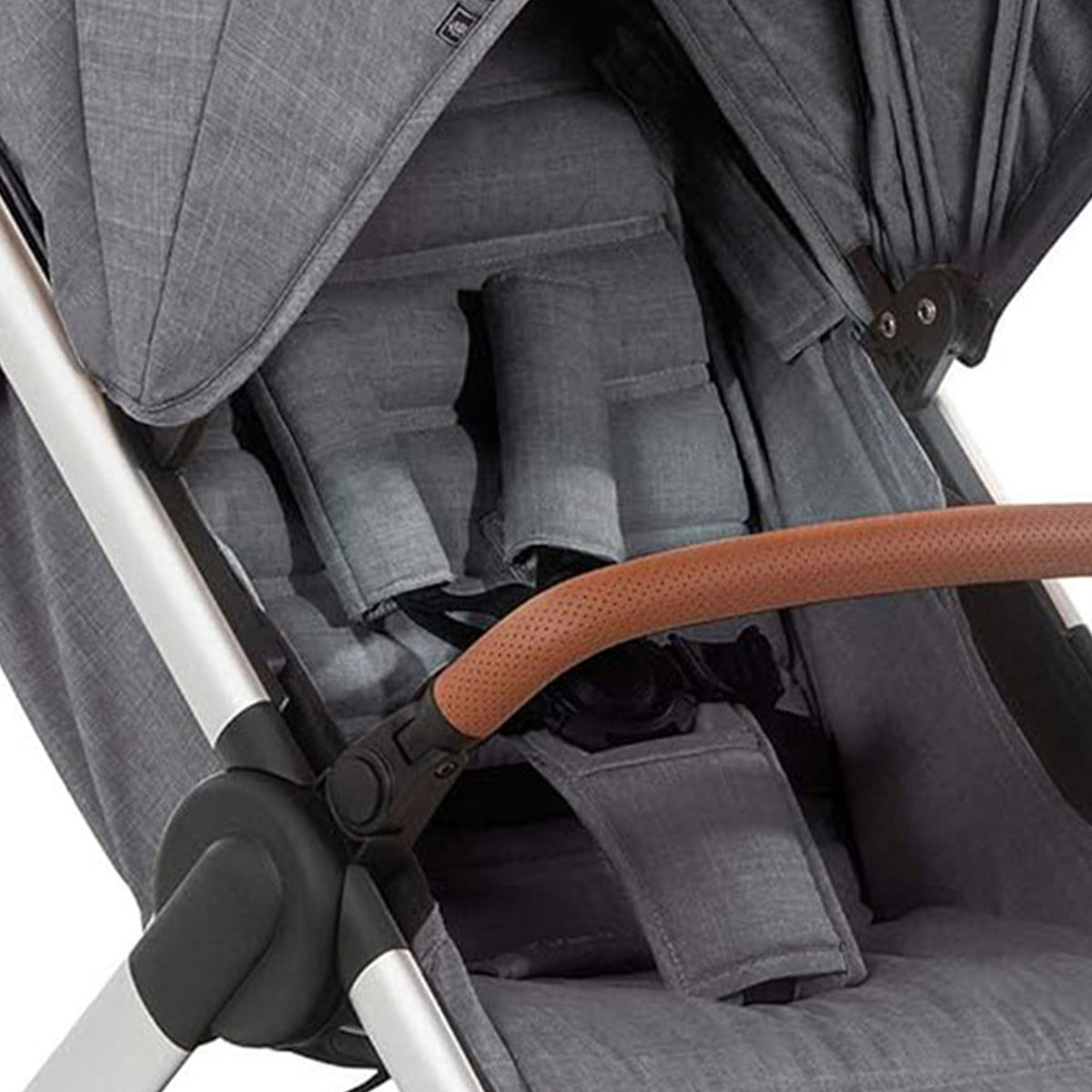 hauck Uptown Deluxe Folding Stroller with Cup Holder and Canopy, Grey (Open Box) - VMInnovations