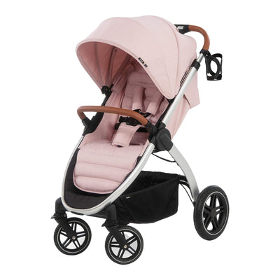 hauck Uptown Deluxe Folding Stroller with Cup Holder and Canopy, Melange Rose