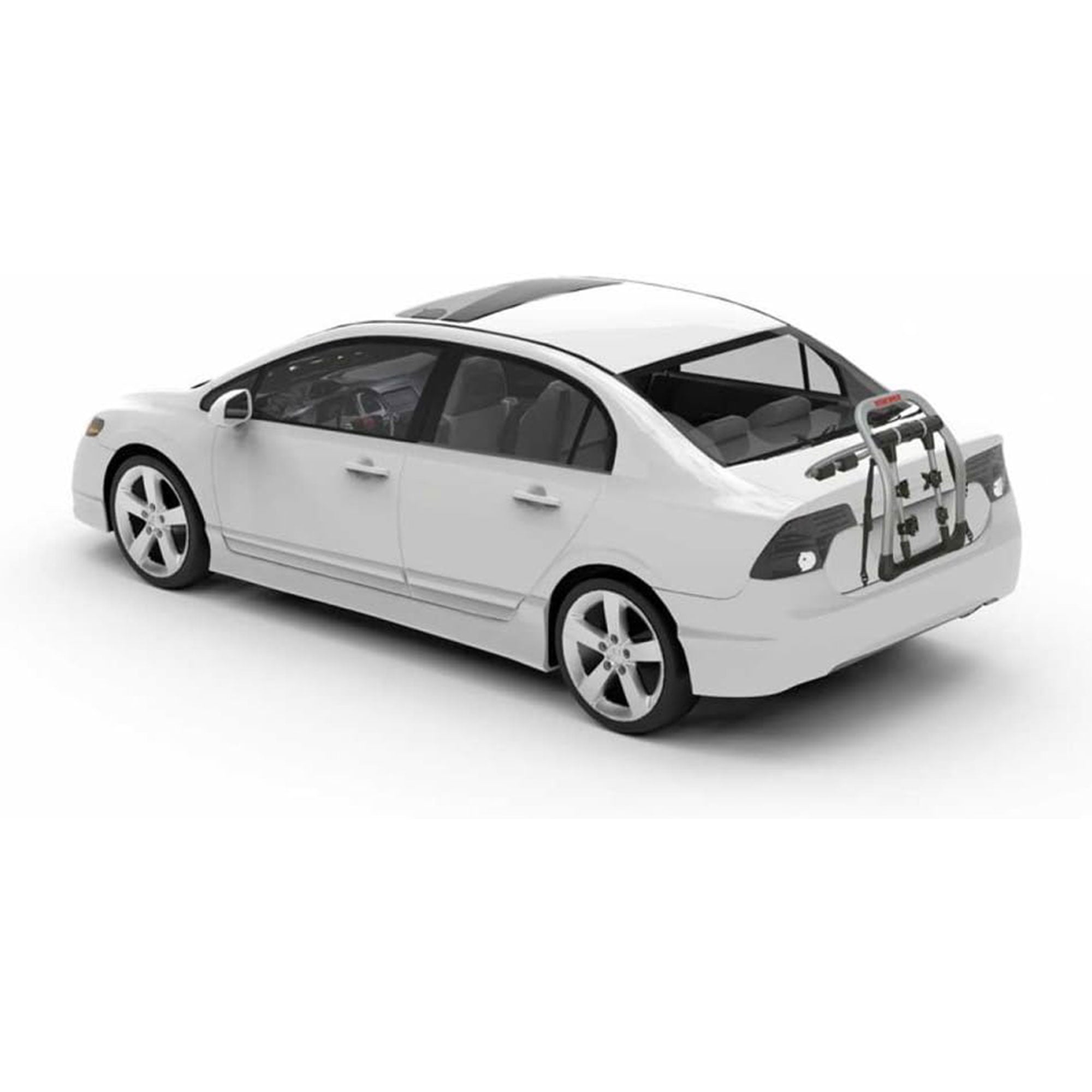 Yakima HalfBack 2 Bike Trunk Bike Strap Rack w/ZipStrips, Gray/Black (Open Box) - VMInnovations