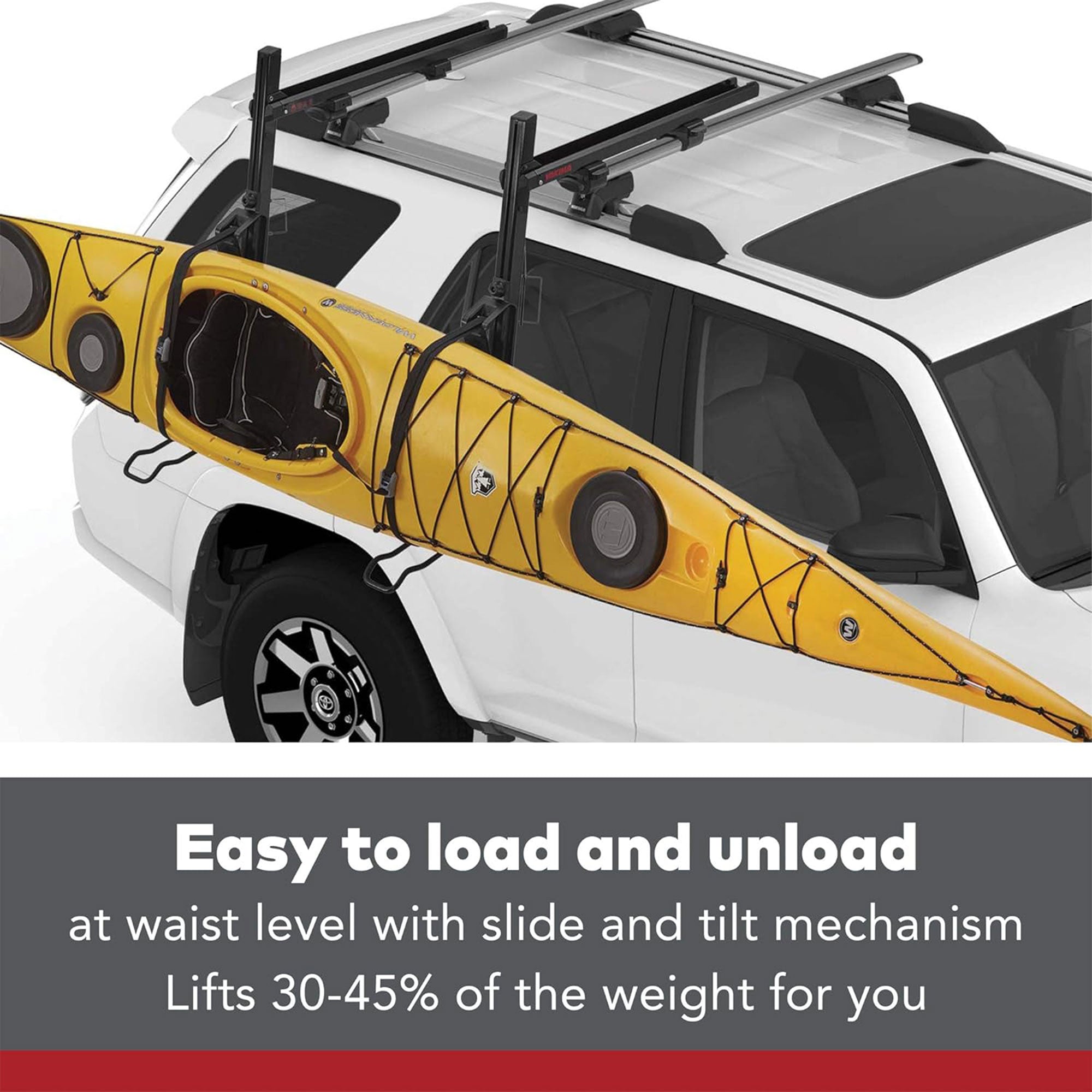 Yakima Load Assist Kayak and SUP Rooftop Mount Rack for Vehicles,Black(Open Box) - VMInnovations