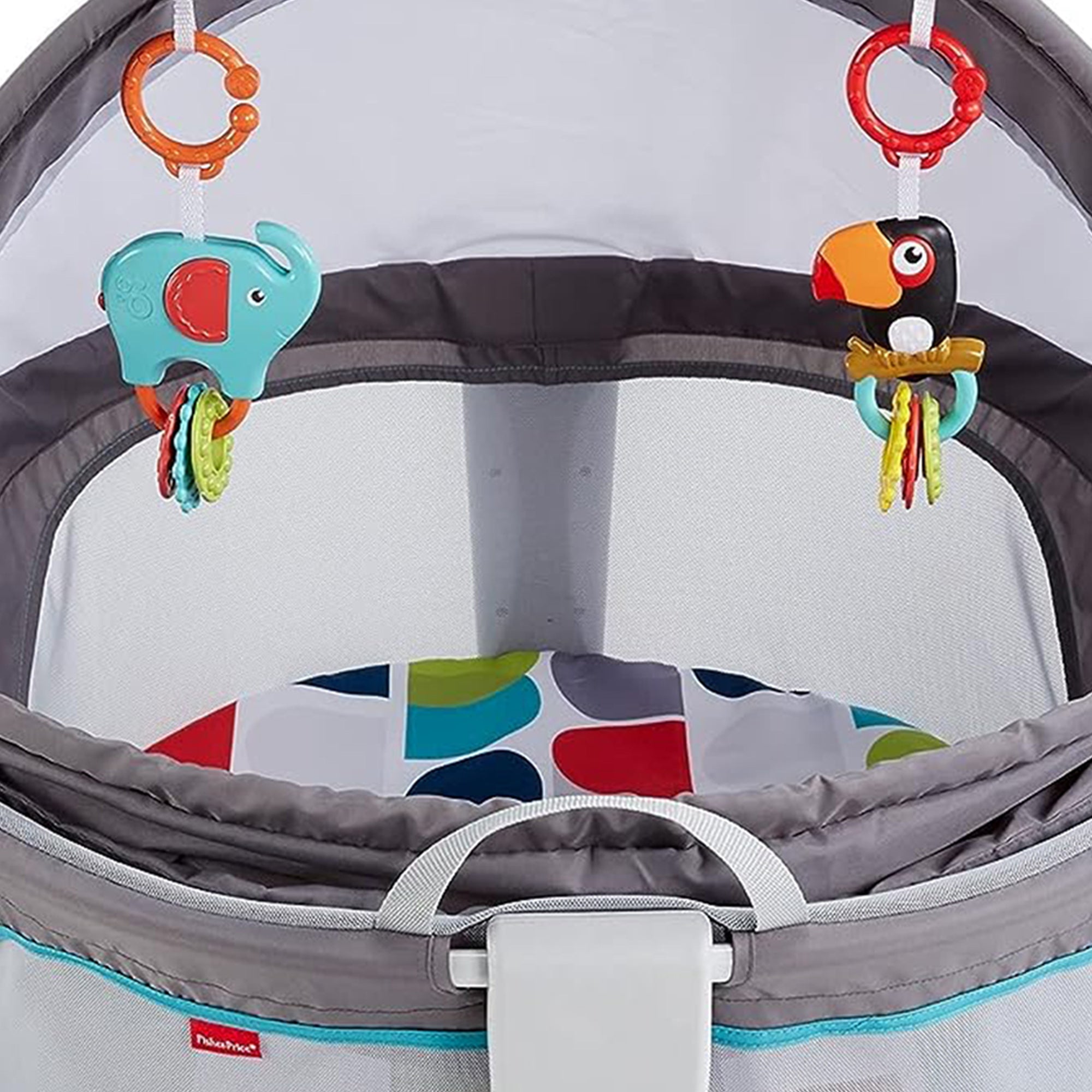 Fisher Price On the Go Baby Dome Portable Bassinet Play Space with Toys & Canopy - VMInnovations
