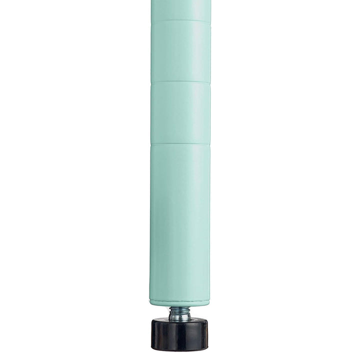 Design Ideas MeshWorks 6 Tier Tower Metal Storage Shelving Unit Rack, Green - VMInnovations