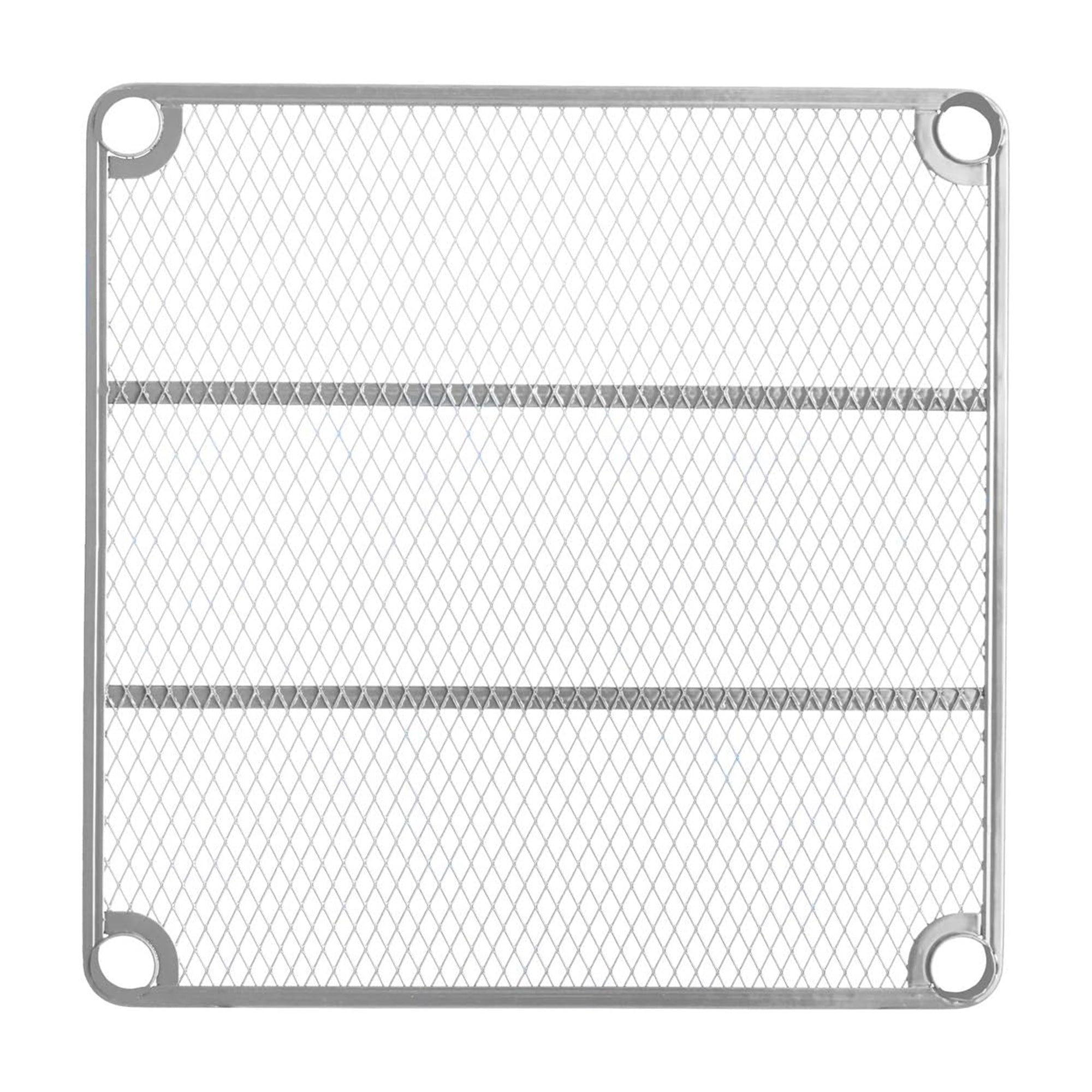 Design Ideas MeshWorks 6 Tier Tower Metal Storage Shelving Unit Rack, Silver - VMInnovations