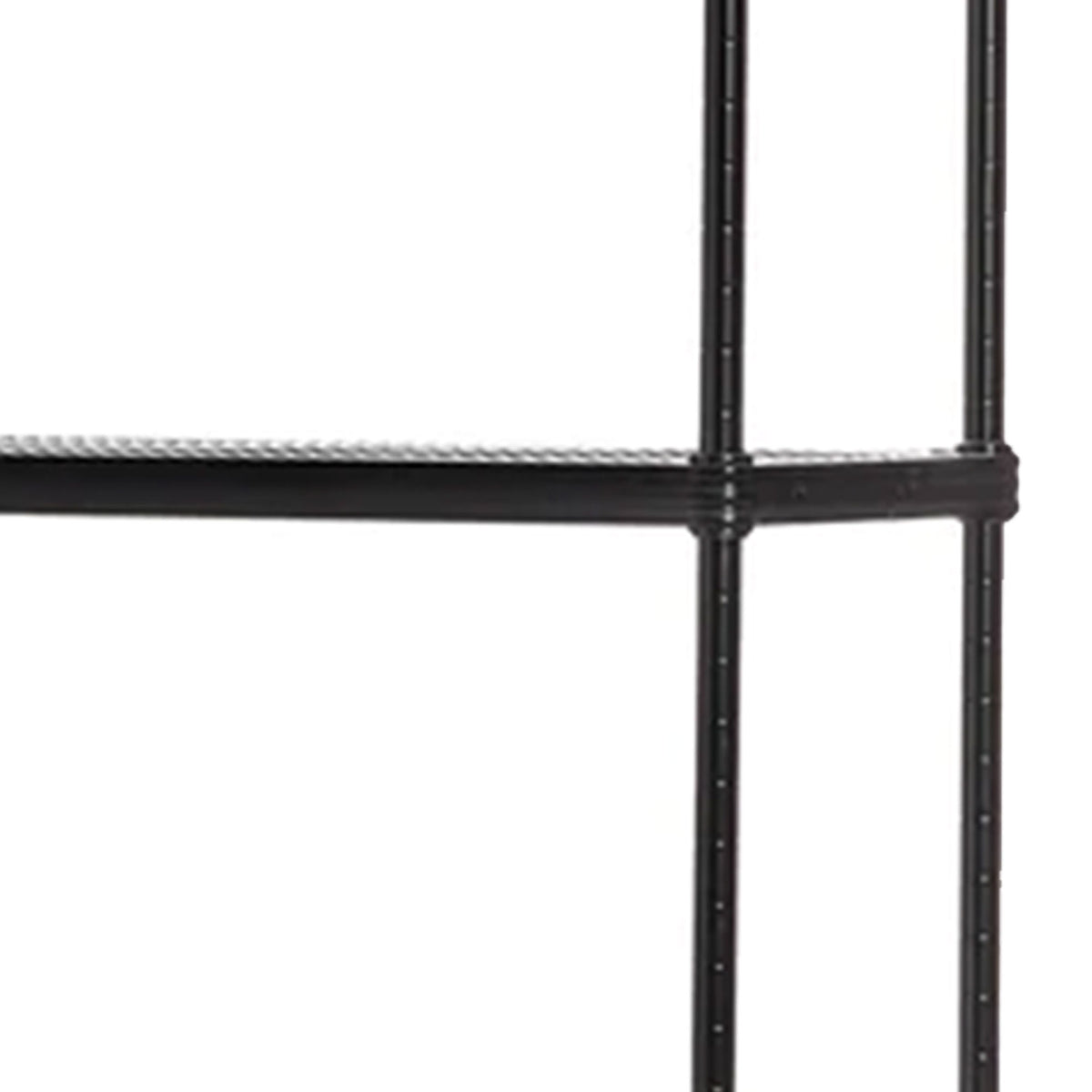 Design Ideas MeshWorks 5 Tier Metal Shelving Rack Bookshelf, Black (For Parts)