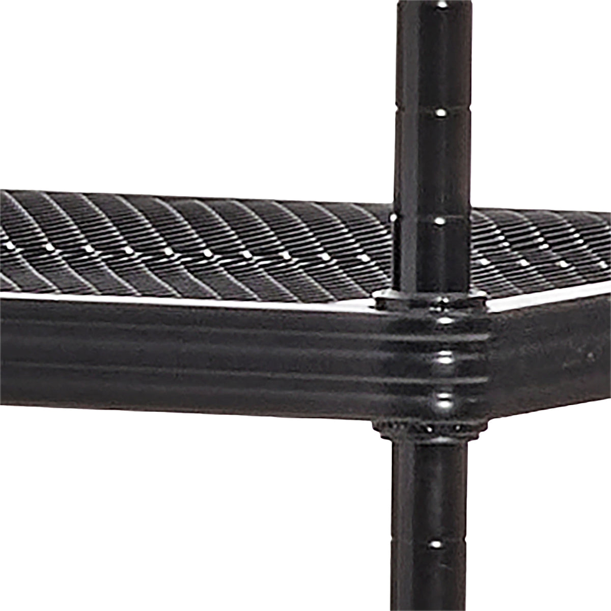 Design Ideas MeshWorks 5 Tier Metal Shelving Rack Bookshelf, Black (For Parts)