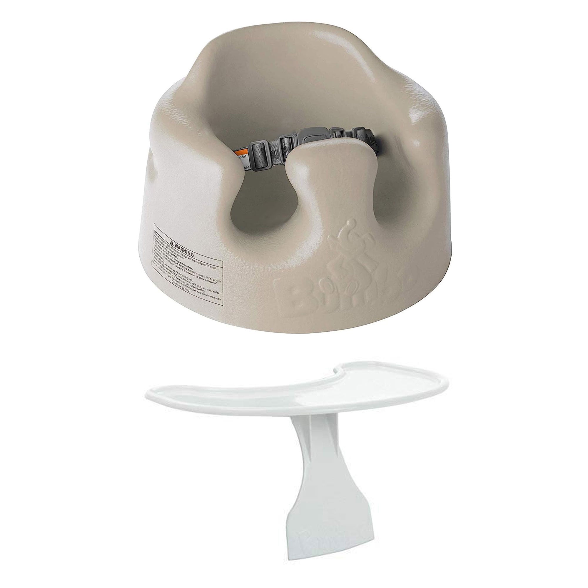 Bumbo Baby Infant Soft Foam Floor Seat with Eating and Play Top Tray Attachment - VMInnovations