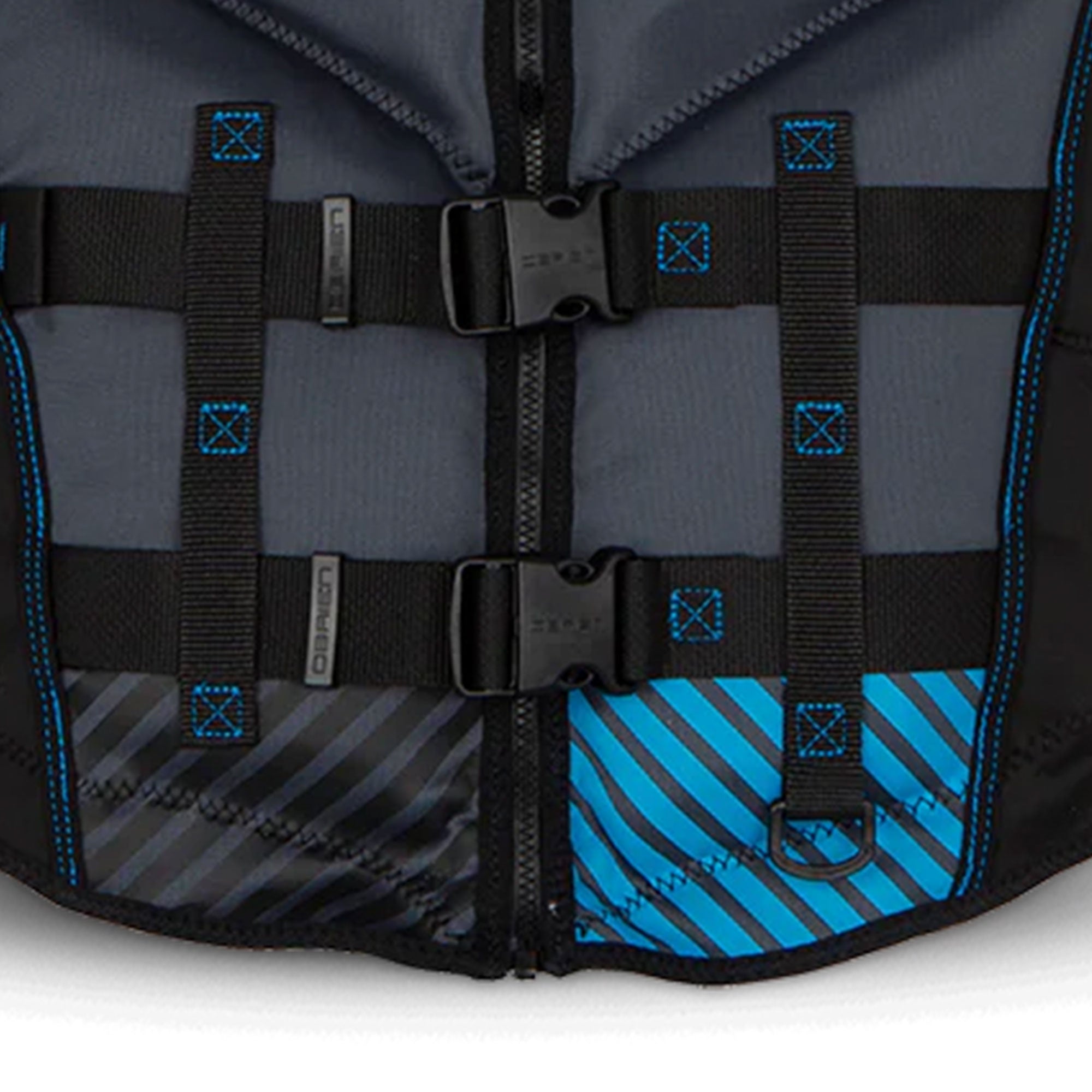 O'Brien Men's Recon L Life Jacket with Split Back Panel and BioLite Inner, Blue (Open Box) - VMInnovations