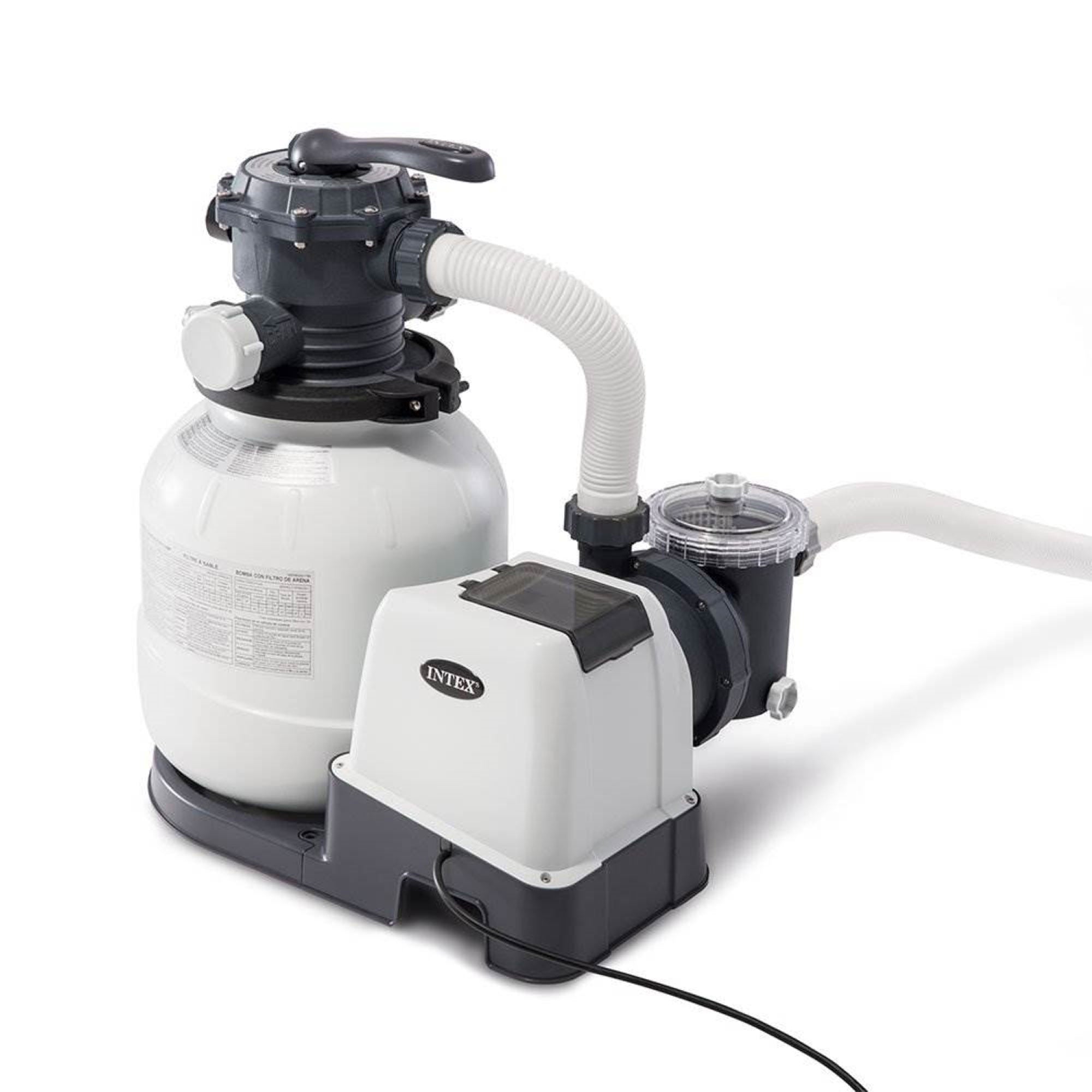 Intex ZX100 Automatic Pressure Side Pool Cleaner with Pool Sand Filter Pump - VMInnovations