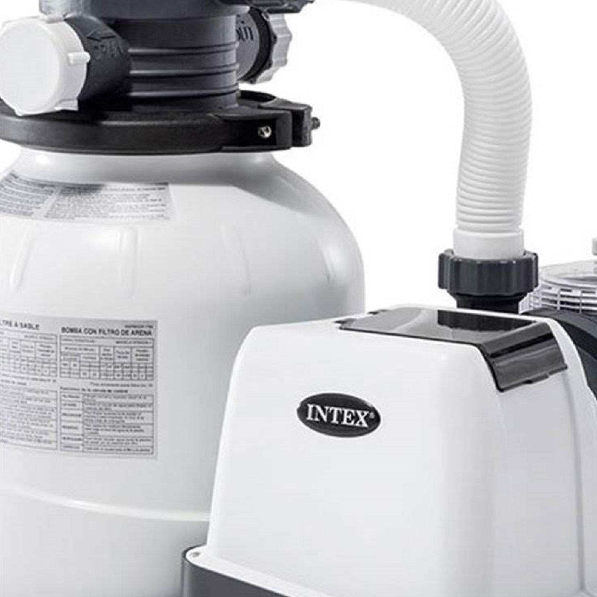 Intex ZX100 Automatic Pressure Side Pool Cleaner with Pool Sand Filter Pump - VMInnovations