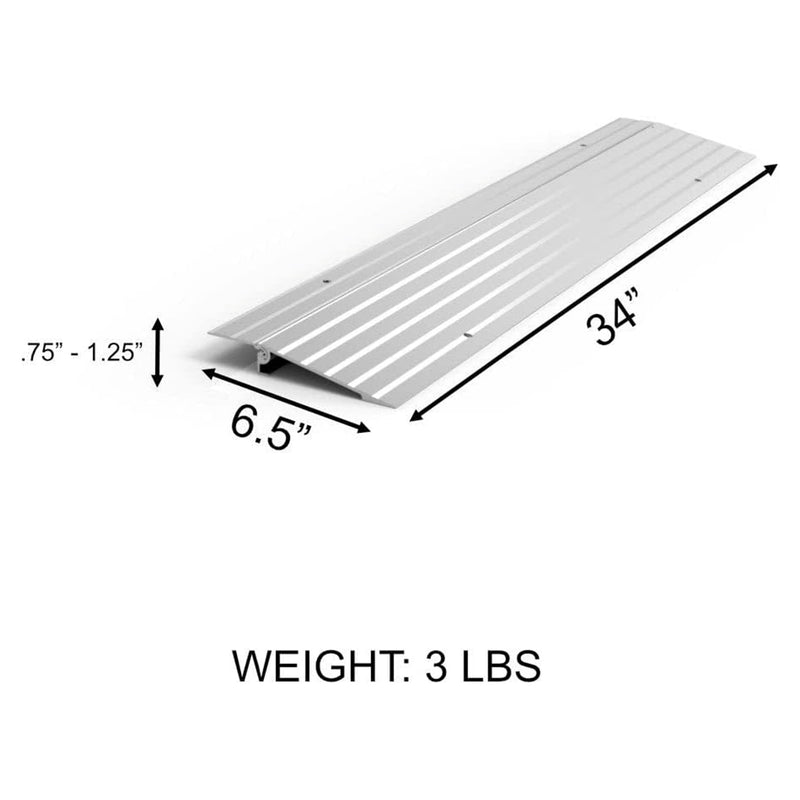 EZ-ACCESS TRANSITIONS 1” Portable Self Supporting Aluminum Modular Entry Ramp