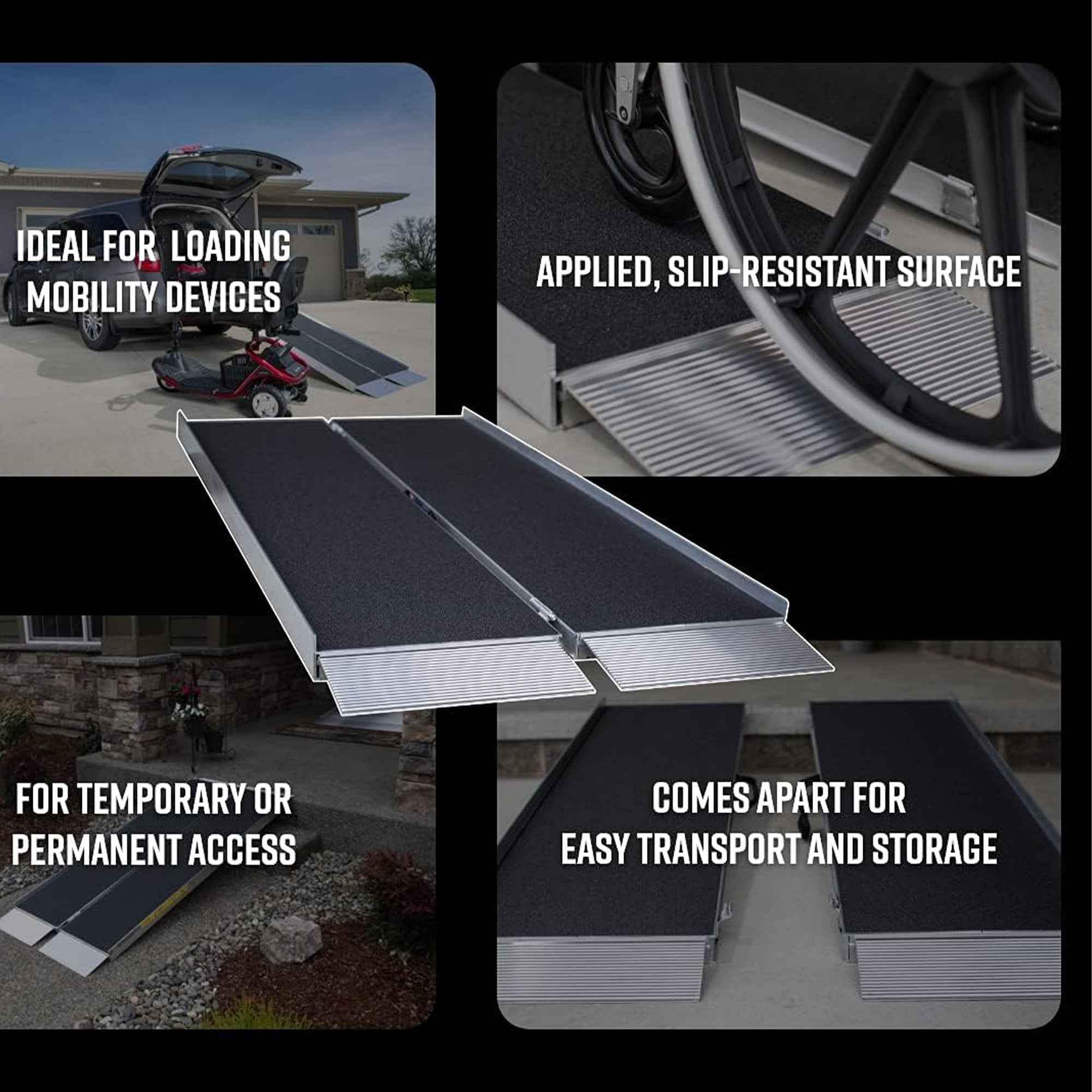 EZ-Access 6ft Suitcase Portable Ramp w/Surface That Resists Slips (Open Box) - VMInnovations
