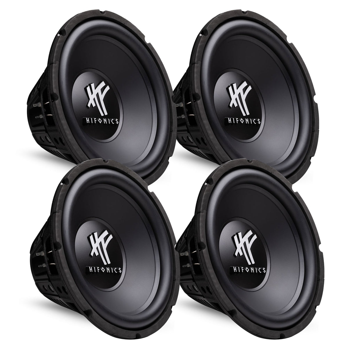 HIFONICS HFX12D4 12" 800W Car Audio DVC Subwoofers Power Bass Subwoofers, 4 Pack - VMInnovations