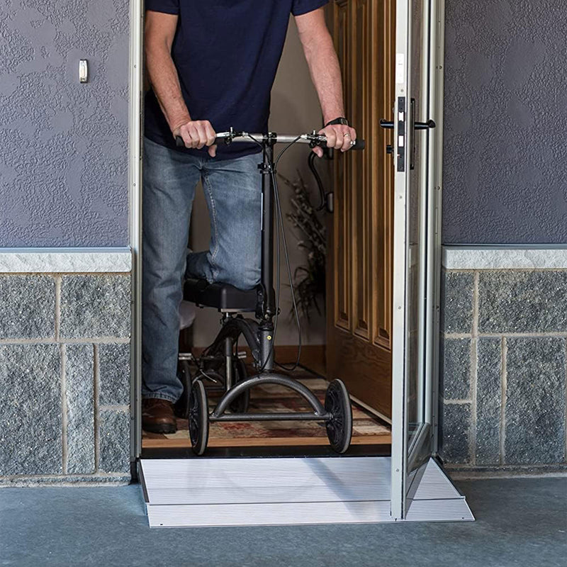 EZ-ACCESS TRANSITIONS 24” Portable Self Supporting Aluminum Angled Entry Ramp
