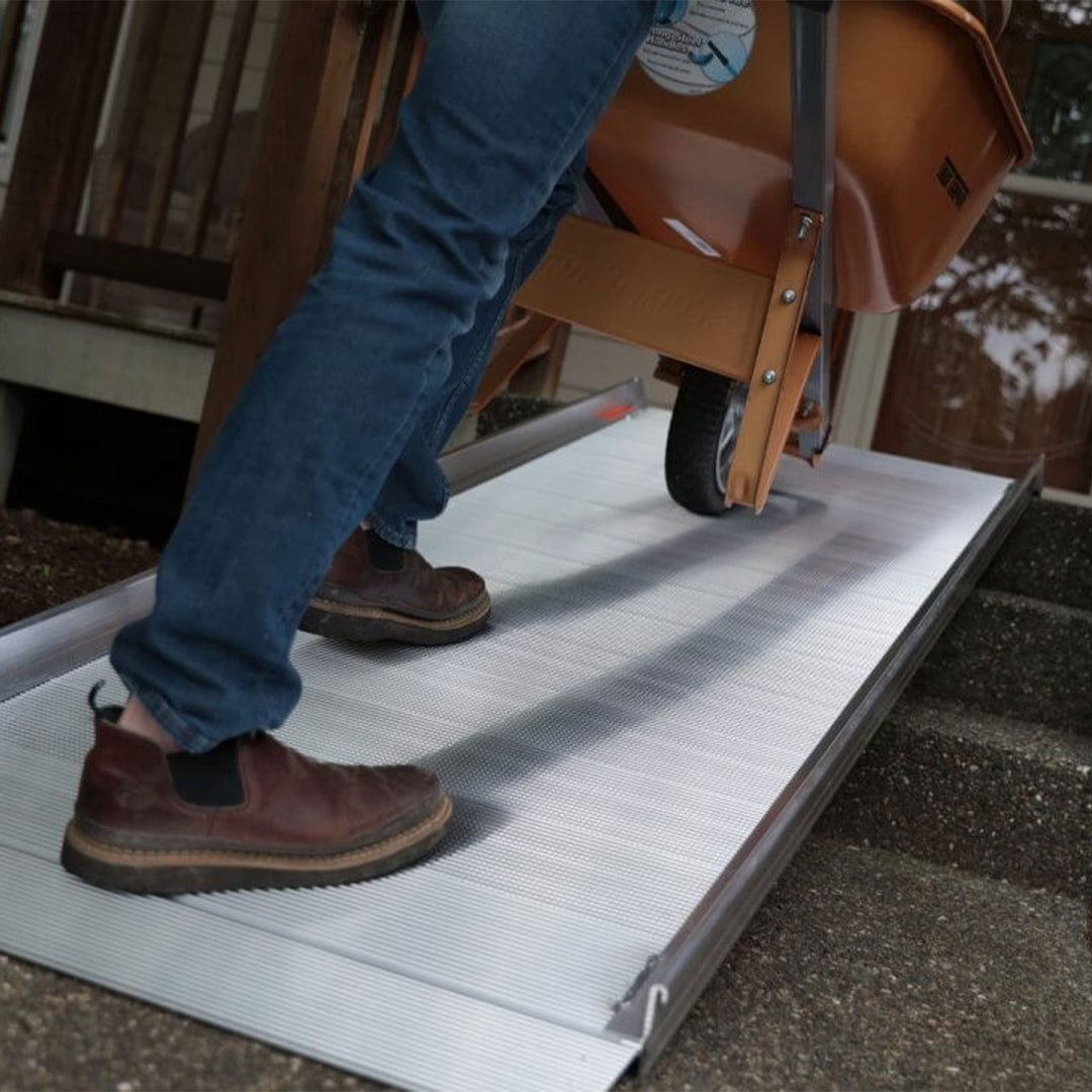 EZ-ACCESS TRAVERSE 4 Foot Walk Ramp w/Textured Surface & Hook/Strap Attachment - VMInnovations
