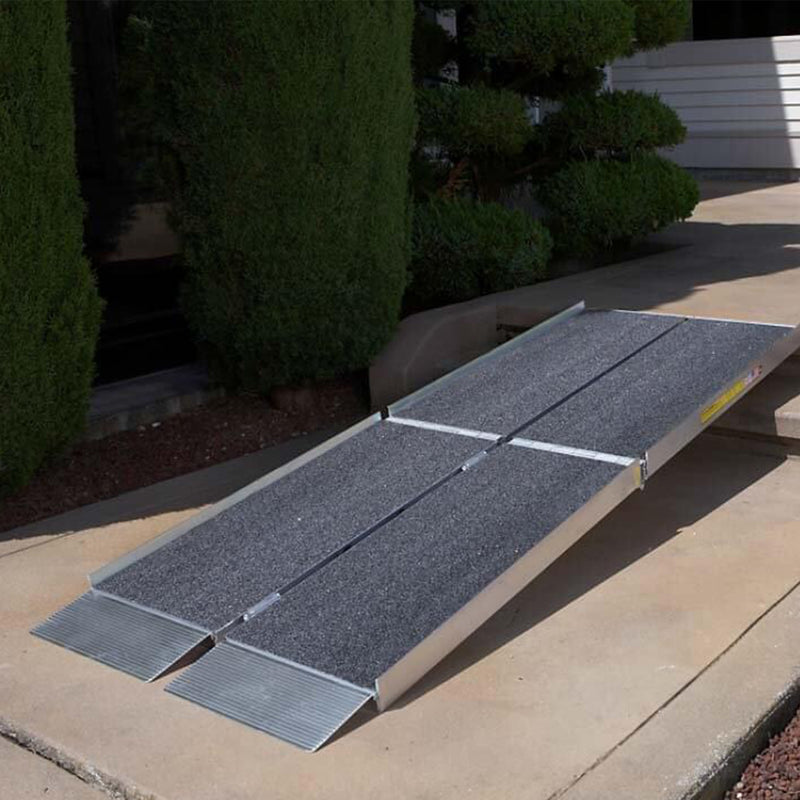 EZ-ACCESS SUITCASE 5 Foot Trifold Portable Ramp with Surface That Resists Slips