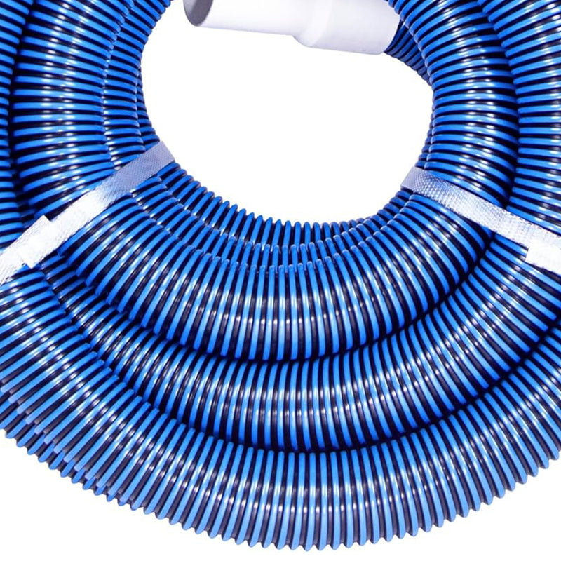 Swimline HydroTools 50’ Premium Spiral Wound Pool Vacuum Hose with Swivel Cuff