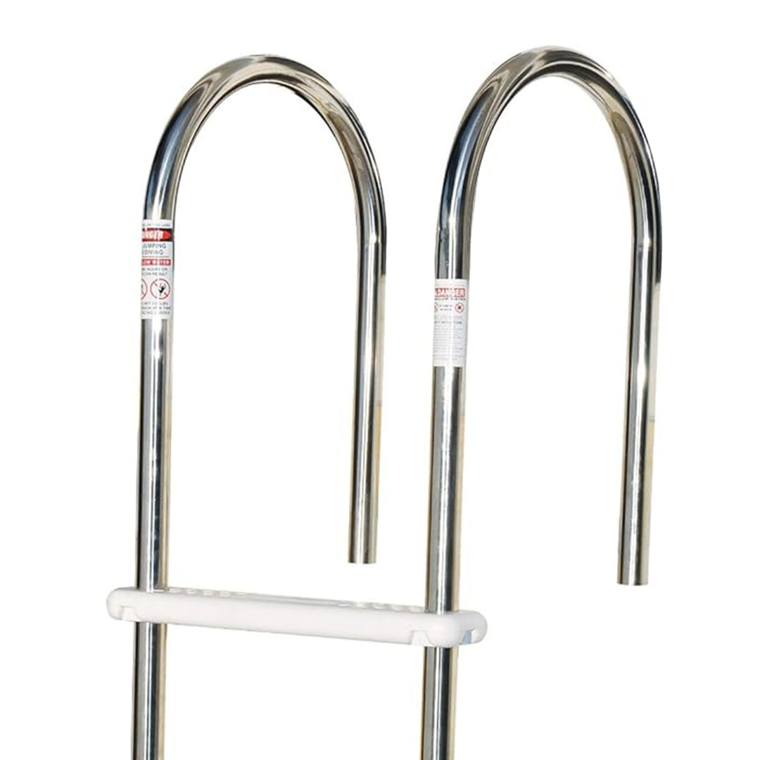 Swimline HydroTools Stainless Steel Pool Deck Ladder with Non Slip Molded Steps - VMInnovations