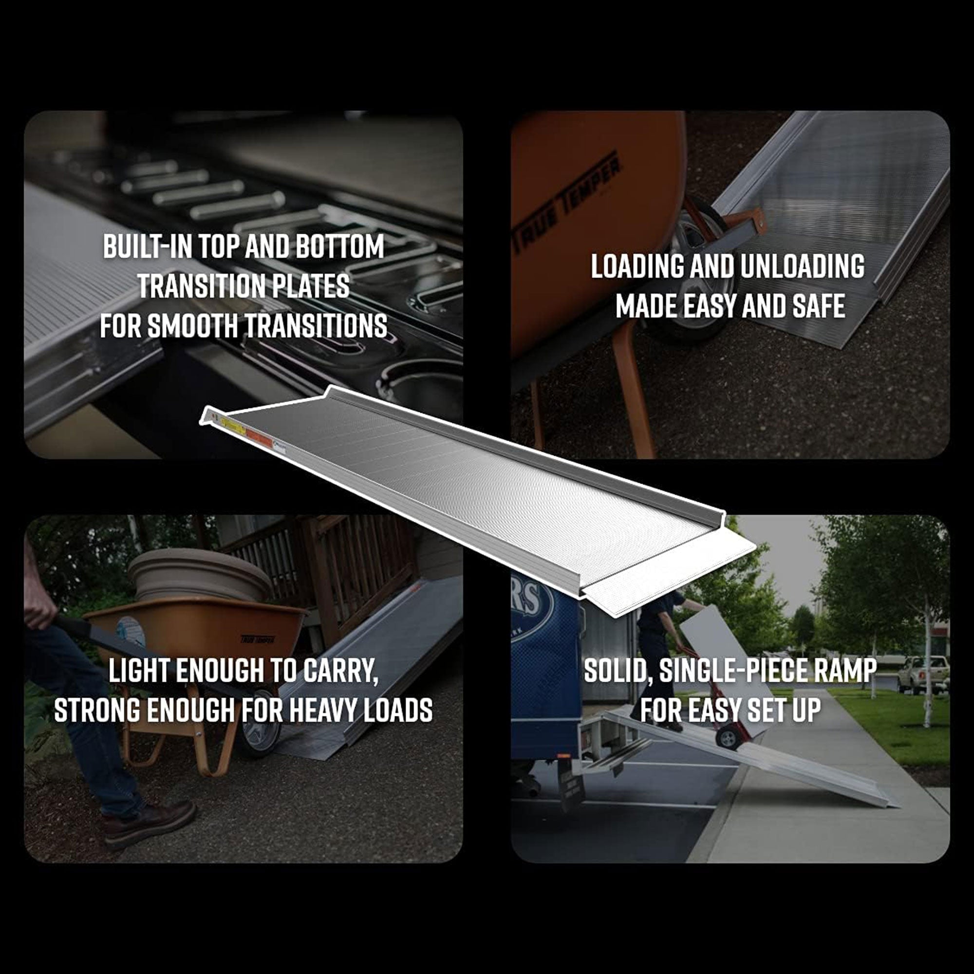 EZ-ACCESS 6Ft Walk Ramp w/Textured Surface & Hook/Strap Attachment(Used) - VMInnovations