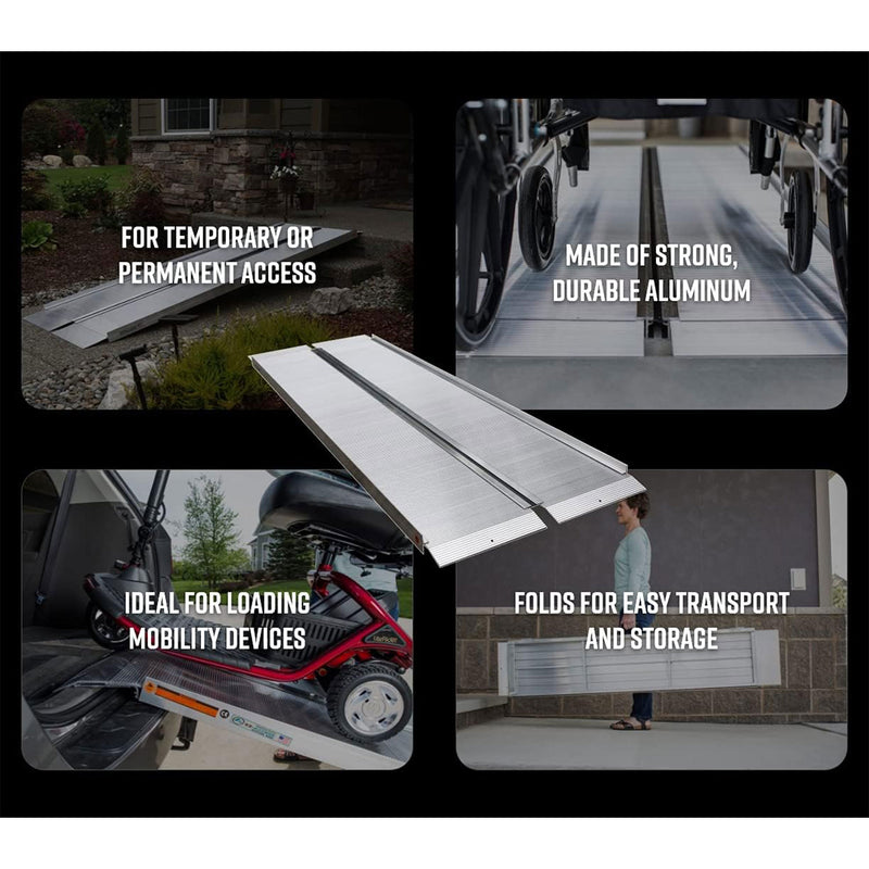 EZ-ACCESS SUITCASE 7’ x 30" Portable Singlefold Ramp Suited for Minivans & SUVs