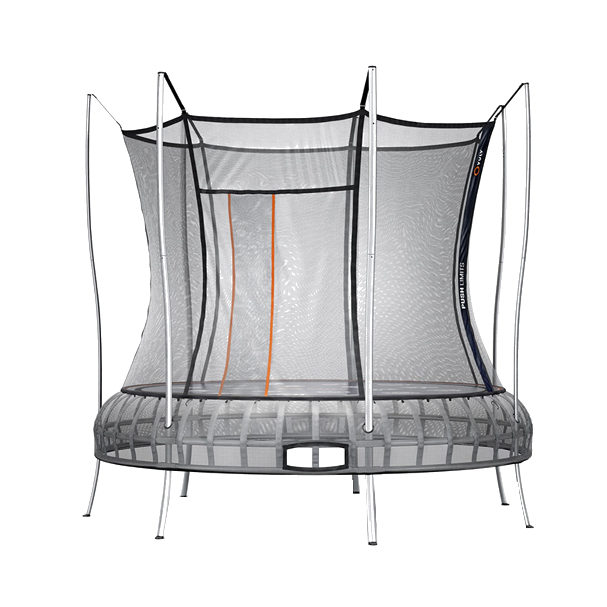 VULY 12 Ft Thunder Outdoor Trampoline with Springless Design & Built In Games