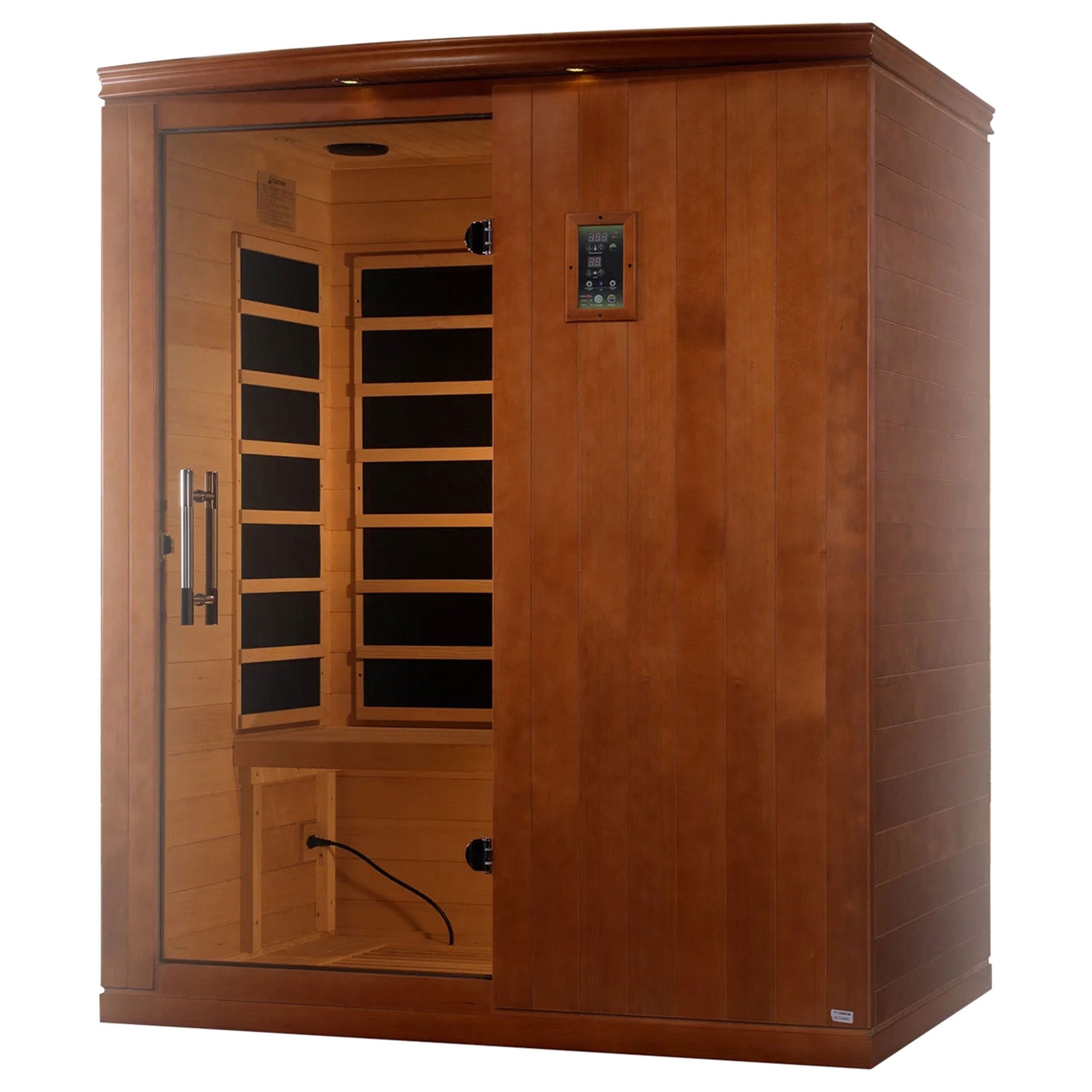 Dynamic Saunas Elite 3 Person Ultra Low EMF Infrared Lighting Home Sauna (Used) - VMInnovations