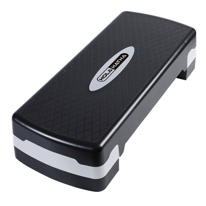 HolaHatha Aerobic Step Platform Exercise Fitness Equipment w/ Adjustable Height - VMInnovations