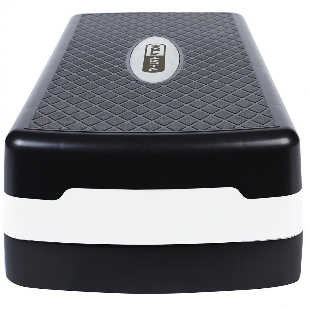 HolaHatha Aerobic Step Platform Exercise Fitness Equipment w/ Adjustable Height - VMInnovations