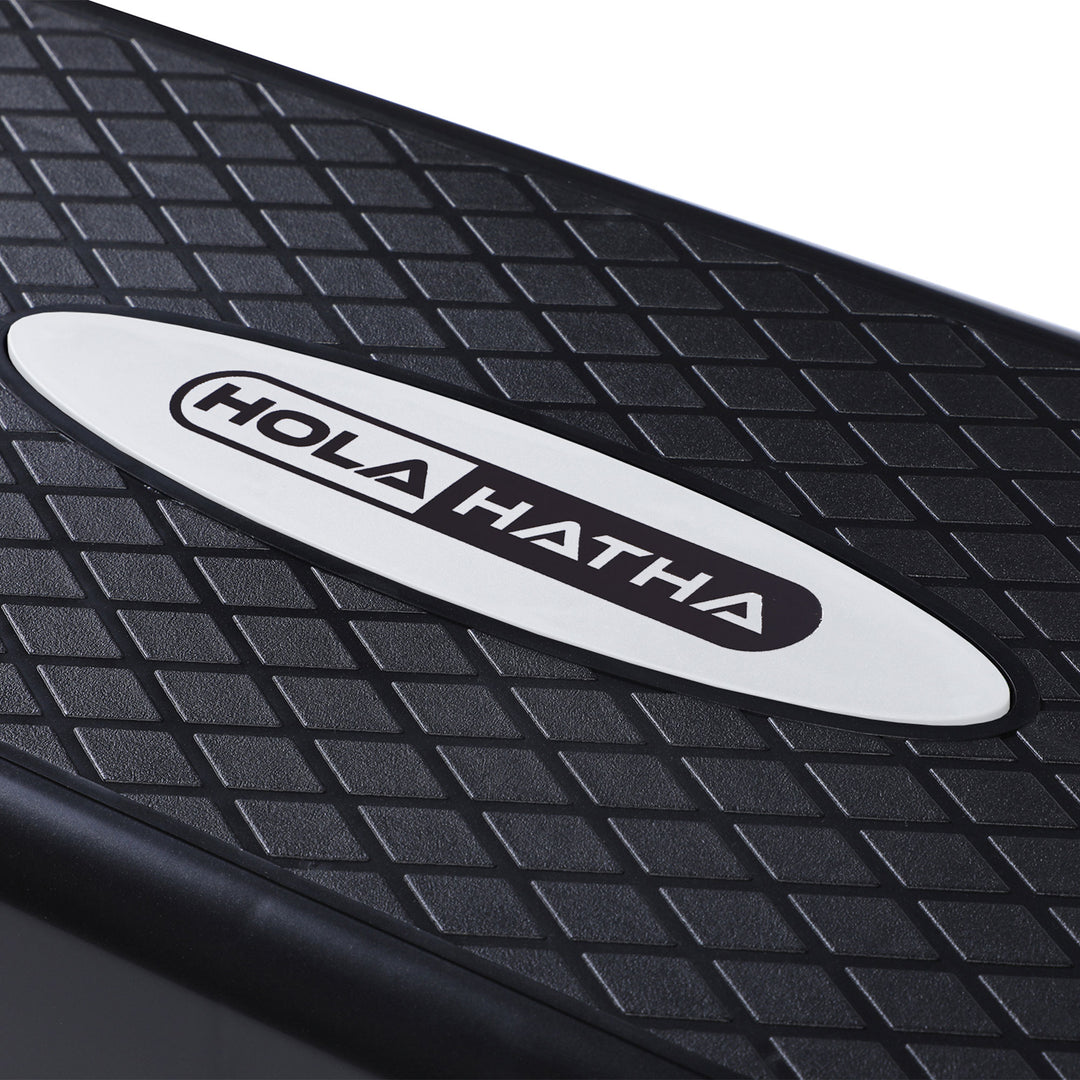 HolaHatha Aerobic Step Platform Exercise Fitness Equipment w/ Adjustable Height - VMInnovations