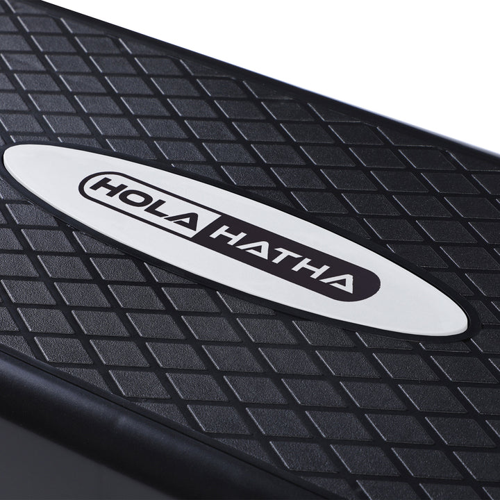 HolaHatha Aerobic Step Platform Exercise Fitness Equipment w/ Adjustable Height - VMInnovations