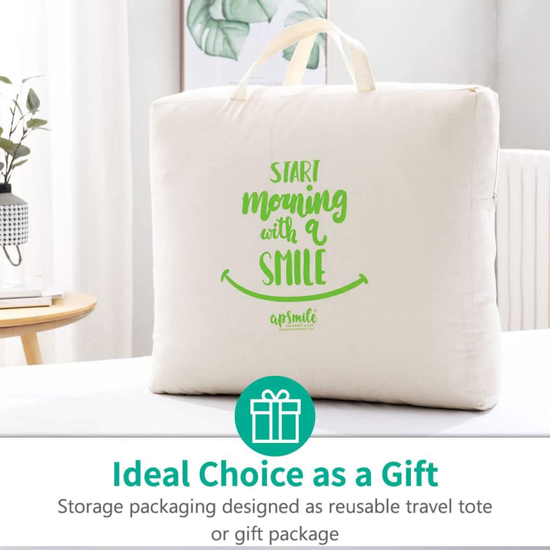 APSMILE Luxurious Feathers Down Full Queen Duvet Insert Comforter, White - VMInnovations