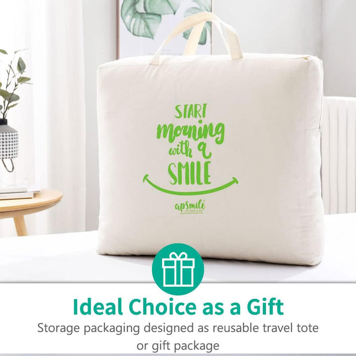 APSMILE Luxurious Feathers Down Full Queen Duvet Insert Comforter, White - VMInnovations