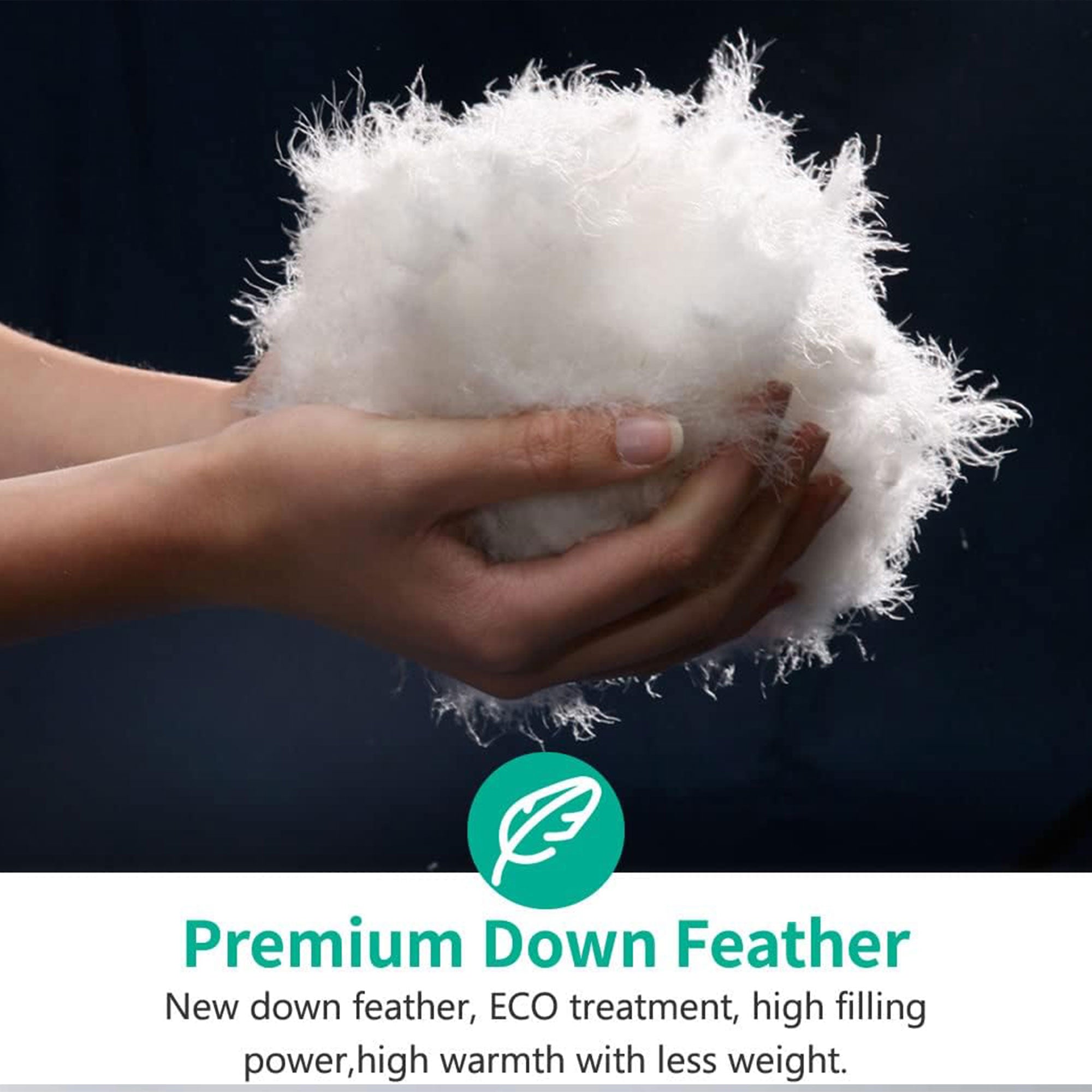 APSMILE Luxurious Feathers Down Full Queen Duvet Insert Comforter, White (Used) - VMInnovations