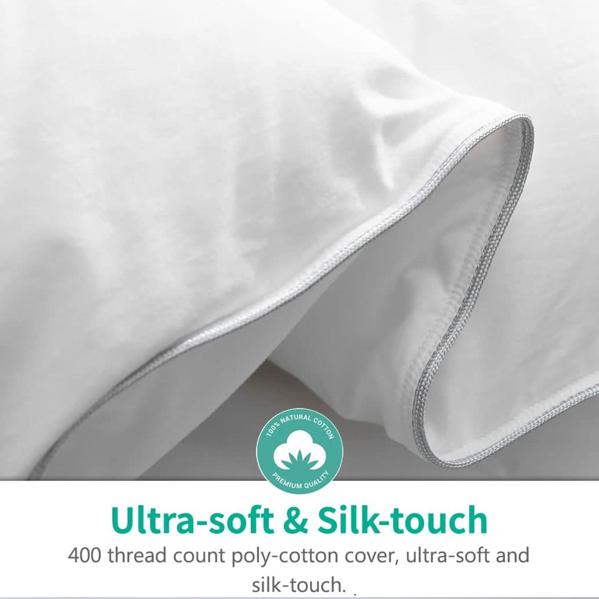 APSMILE Queen Size Heavyweight Feathers Down Cotton Duvet Comforter (Open Box) - VMInnovations