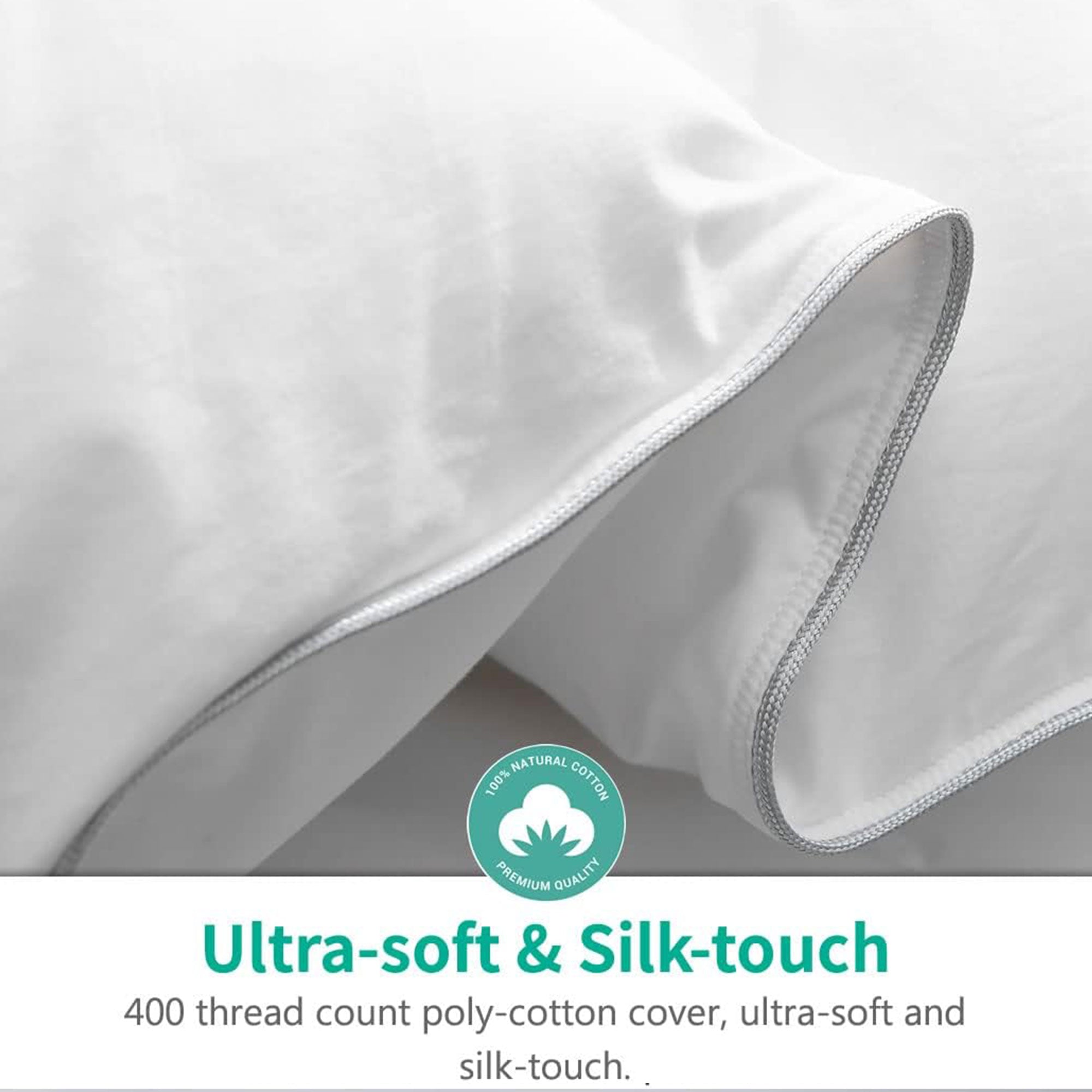 APSMILE Queen Size Heavyweight Feathers Down Cotton Duvet Comforter (Open Box)